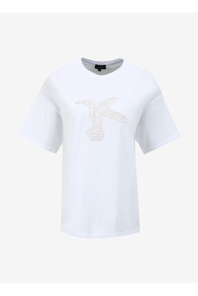 Fabrika K r k Beyaz Kad n Bisiklet Yaka Loose Fit T shirt F4sl tst0327 Fiyat Yorumlar Trendyol