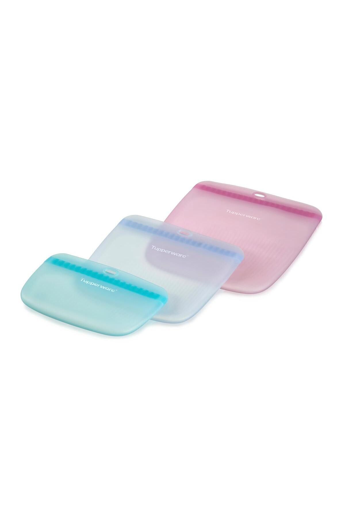 Tupperware-Thin and Large Silicone Bag Leak Proof Practical Reusable Storage Accessory 3