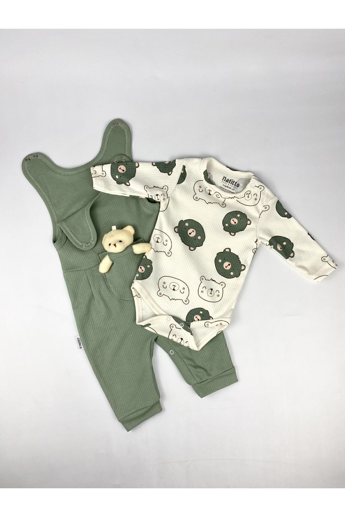 بادی نوزادی پسرانه – دخترانه سبز Genel Markalar | NFT1427 اورجینال - تصویر 3