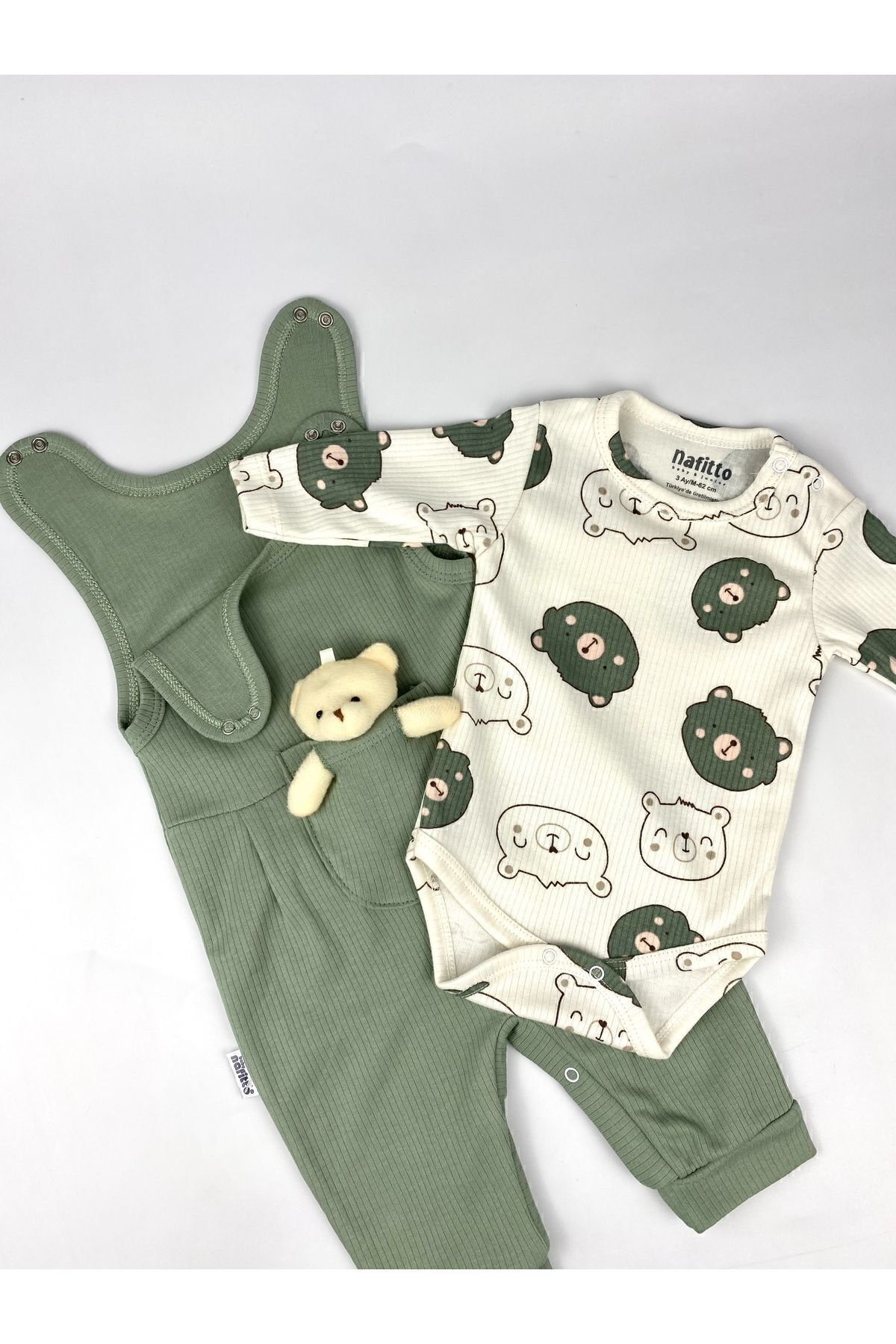 بادی نوزادی پسرانه – دخترانه سبز Genel Markalar | NFT1427 اورجینال - تصویر 4