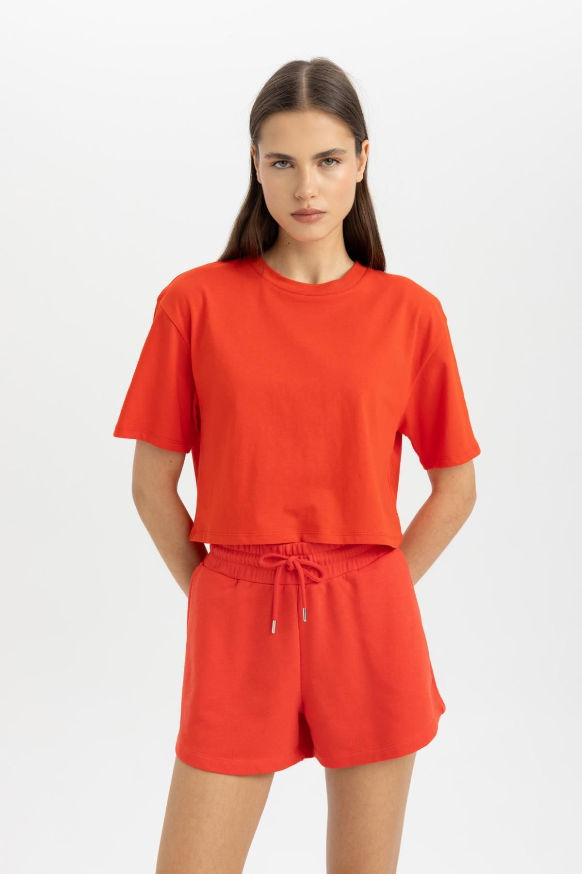 DeFacto-Krátke základné šortky s normálnym pásom - Regular Fit C7600Ax24Sm 2
