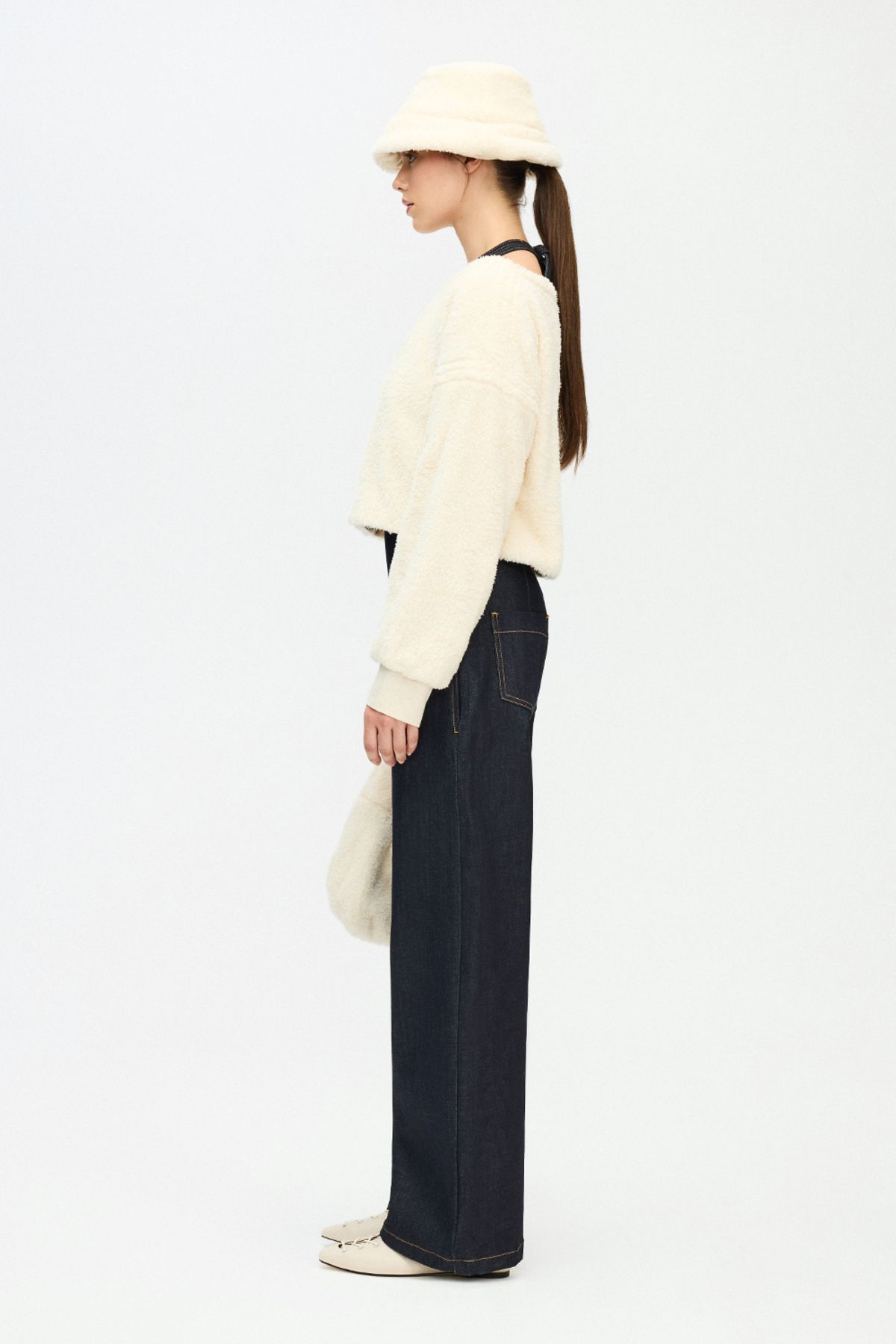 İKİKIZ-Crop Plush Blouse 2