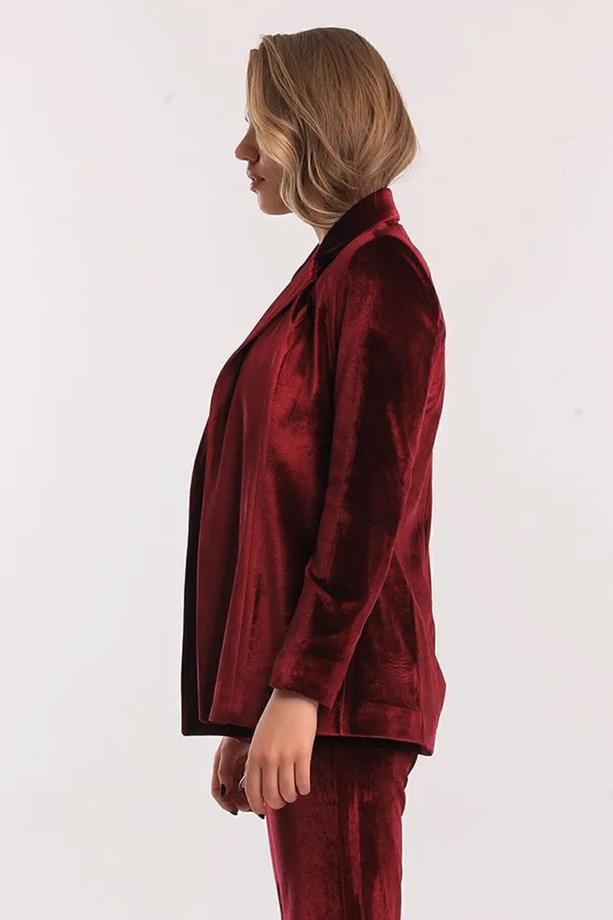  Sense Bordo Kadife Ceket | CKT33956yn