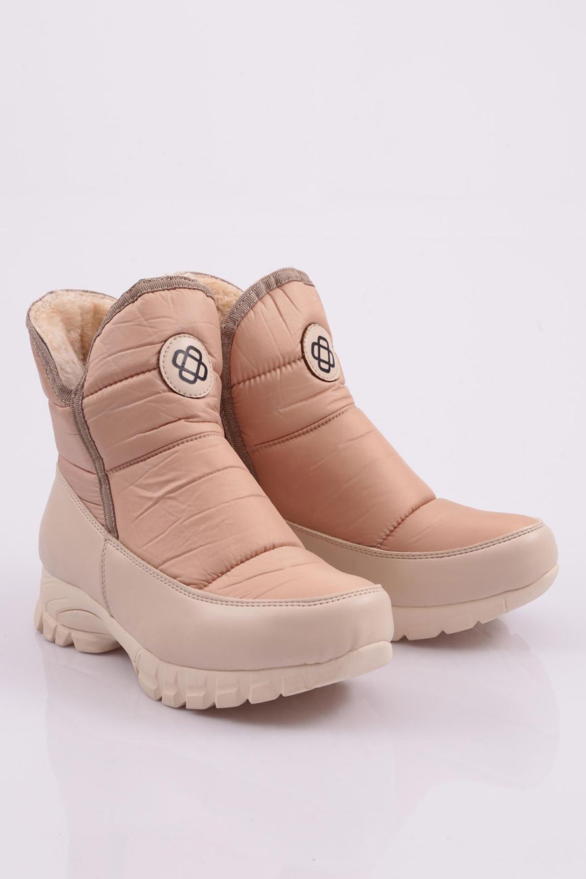 DGN 1052 Kadin Kürklü Fermuarli Bot görsel 2