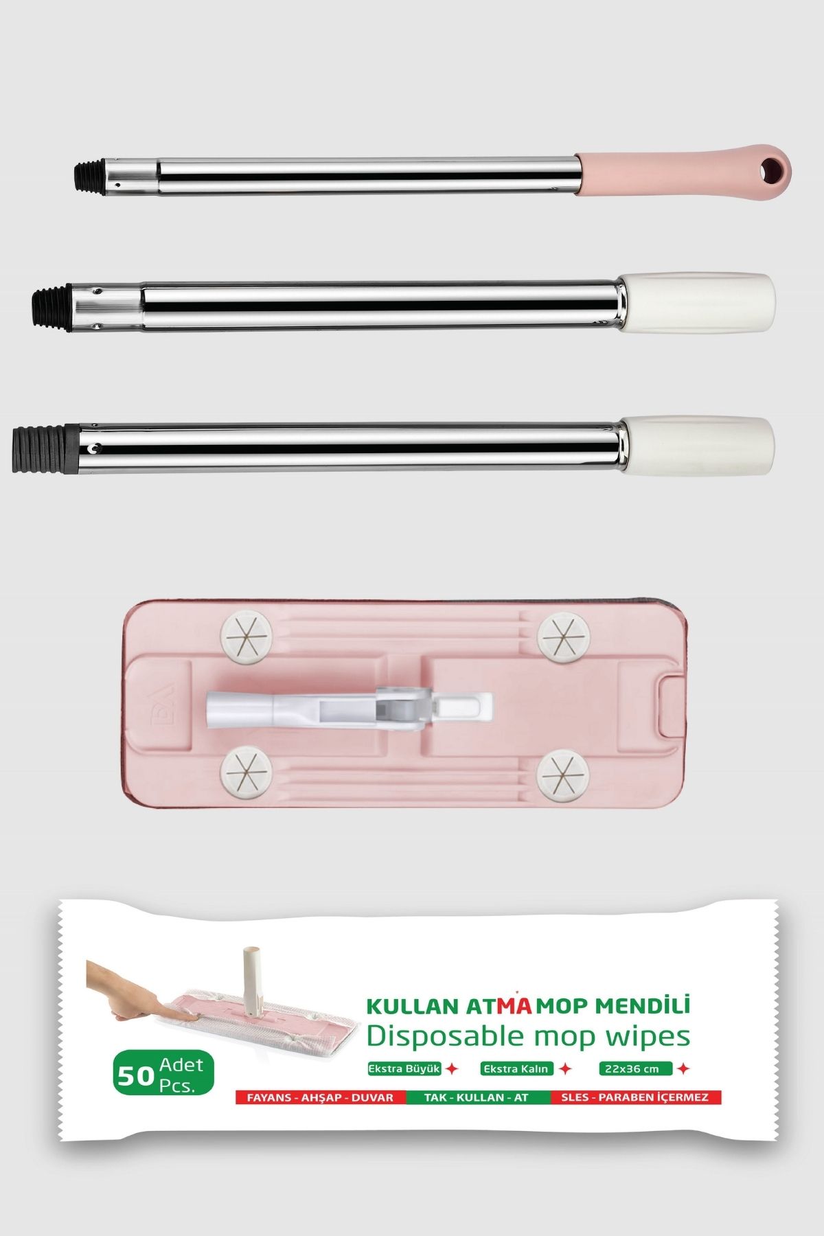 VİP AHMET Kullan At Mop Temizlik Seti VP-519