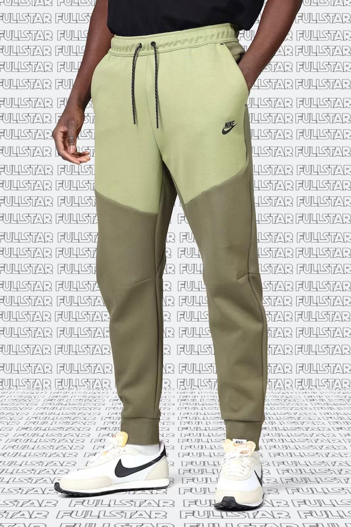 شلوار ورزشی مردانه سبز رنگ مدل Tech Fleece Jogger Sweat نایکی شلوار ورزشی Nike