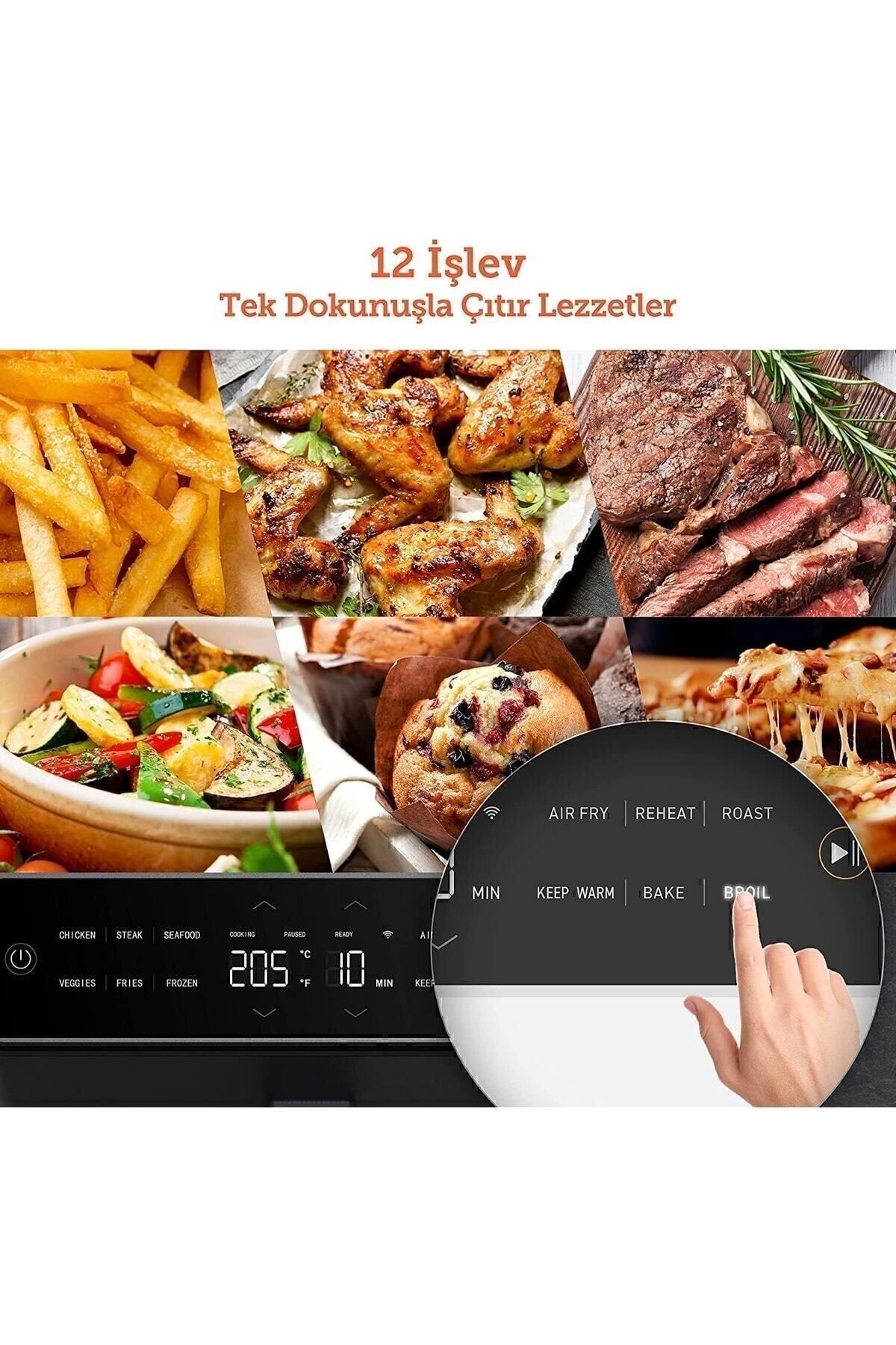 COSORI-COSORI 6.4L Dual Blaze Smart Air Fryer | Cookbook | No Shaking | APP Control | 12 Functions 3