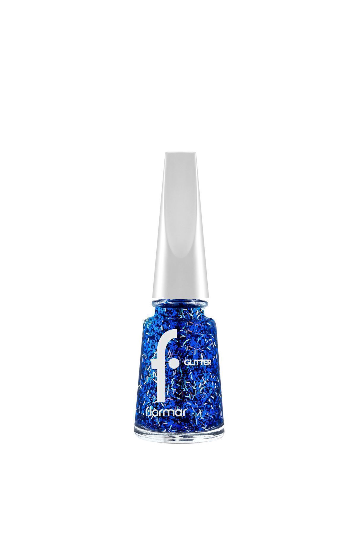 Intense Glitter Transparent Nail Polish - Glitter Nail Nail - Gl07 Sapphire Shine - 8682536049832 Flormar