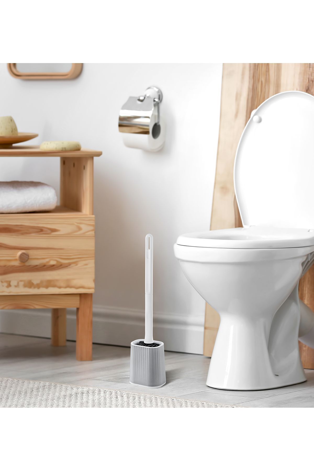 Box Up-Black Toilet Brush Holder Toilet Bowl Brush 2