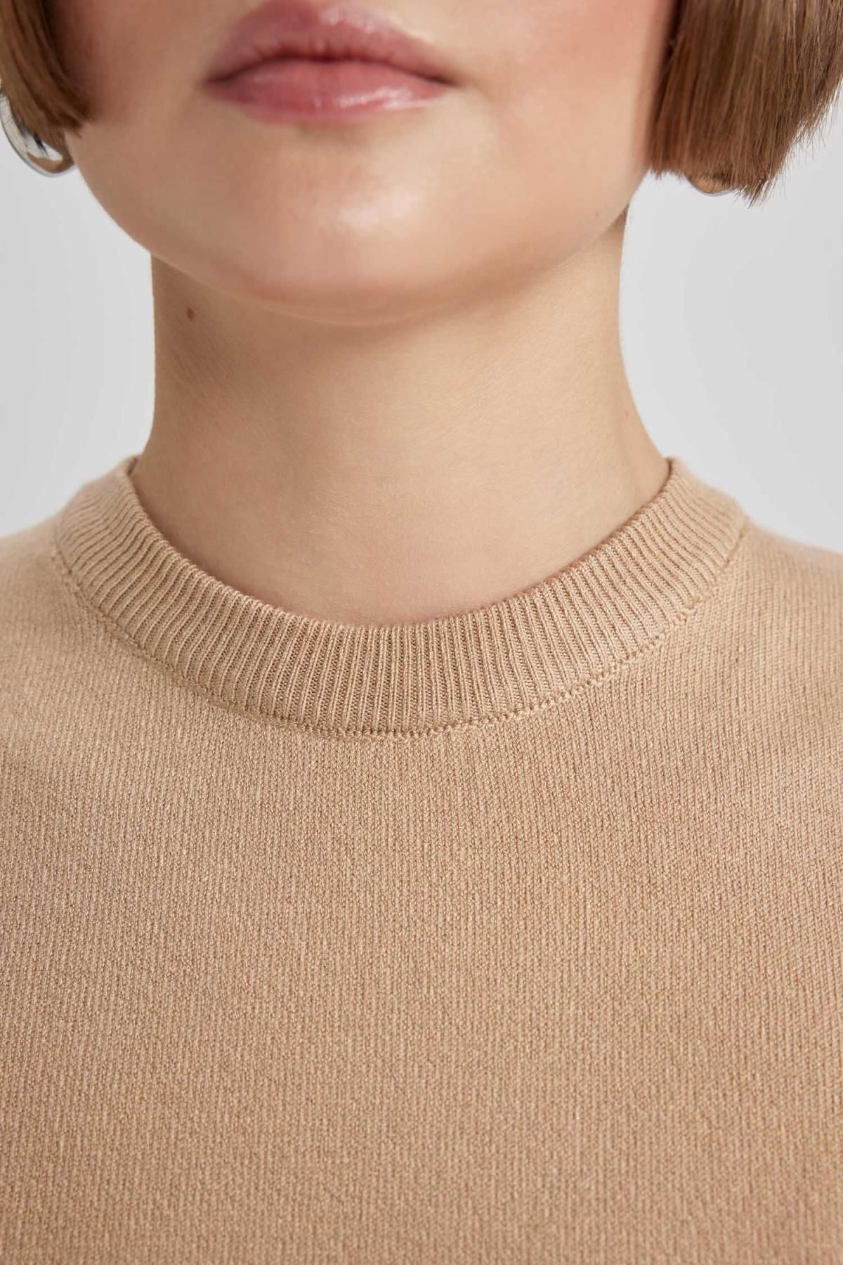 DeFacto-Regular Fit Half Turtleneck Basic Plain Tank Top B1917Ax23Au 5