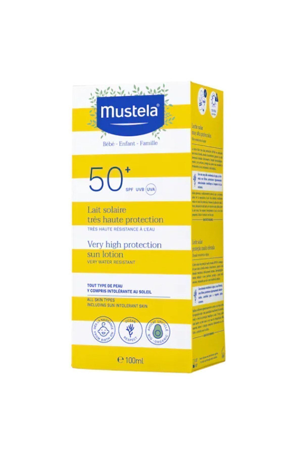 لوسیون ضد آفتاب با محافظت بسیار بالا SPF 50 100 میلی لیتر Mustela