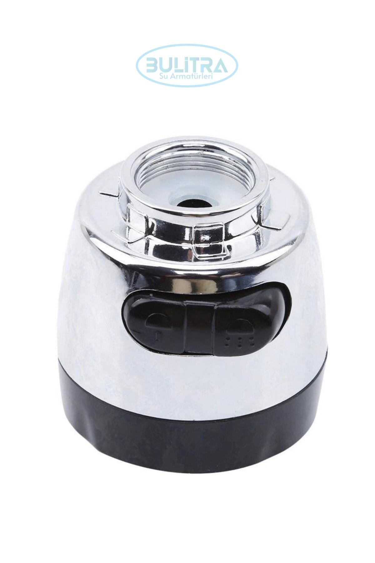 BULİTRA Su Armatürleri Yeni 22mm Musluk Memesi Havalandırıcı Bubbler Püskürtücü Su Tasarrufu Musluk Filtresi Iki Mod Siyah