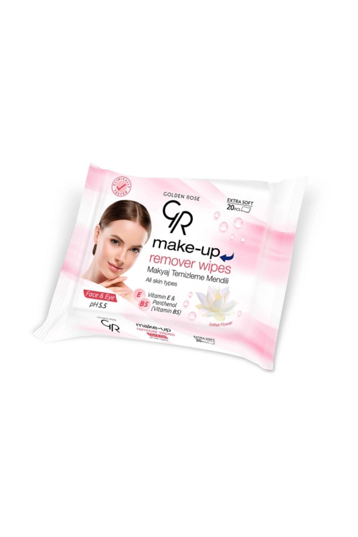 پاک کننده آرایش آرایشی دستمالهای تمیز 20 عددی Golden Rose