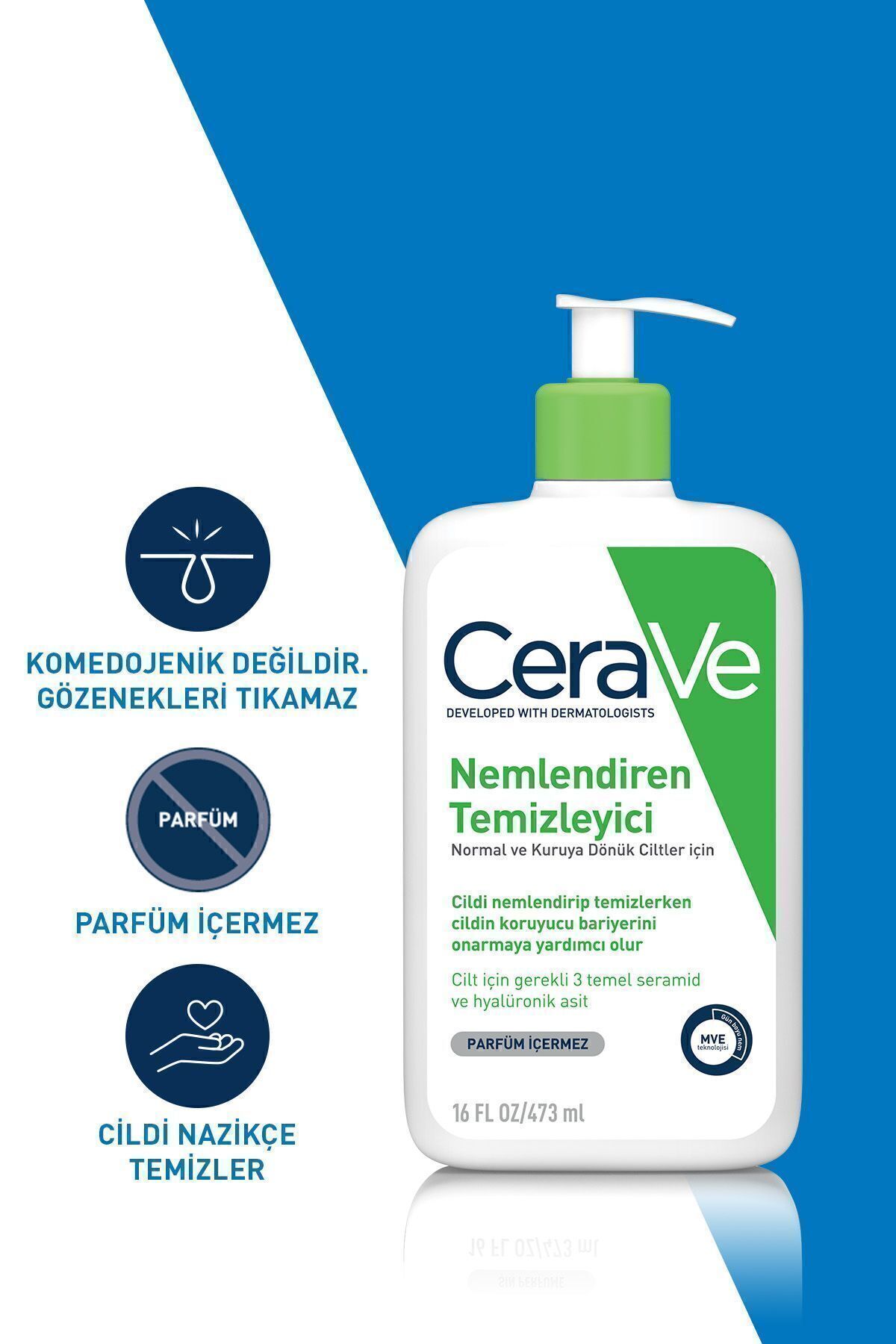 پاک کننده مرطوب کننده 473 میلی لیتر CeraVe