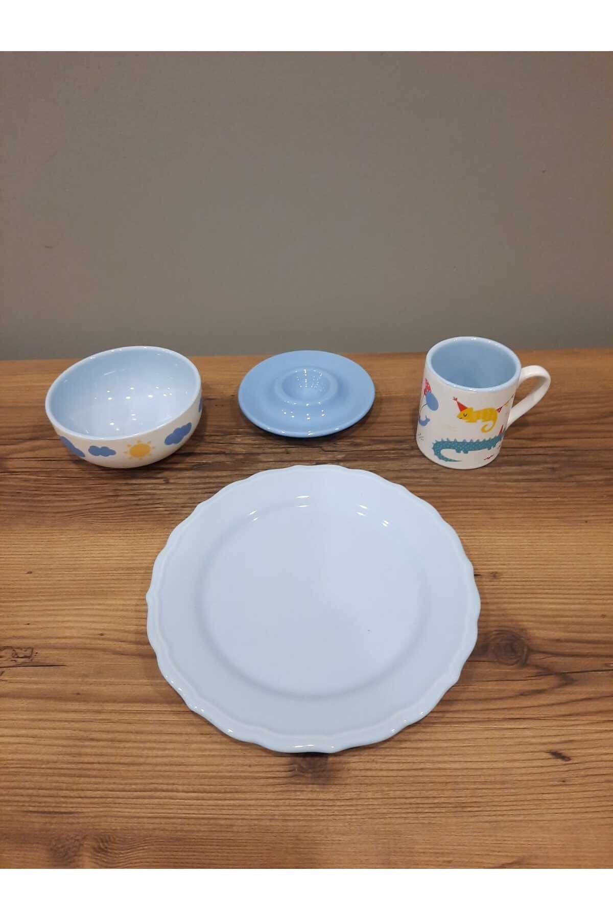 Keramika MAMA TAKIMI 4 PARÇA MAVİ fotoğrafı 7 (önizleme)