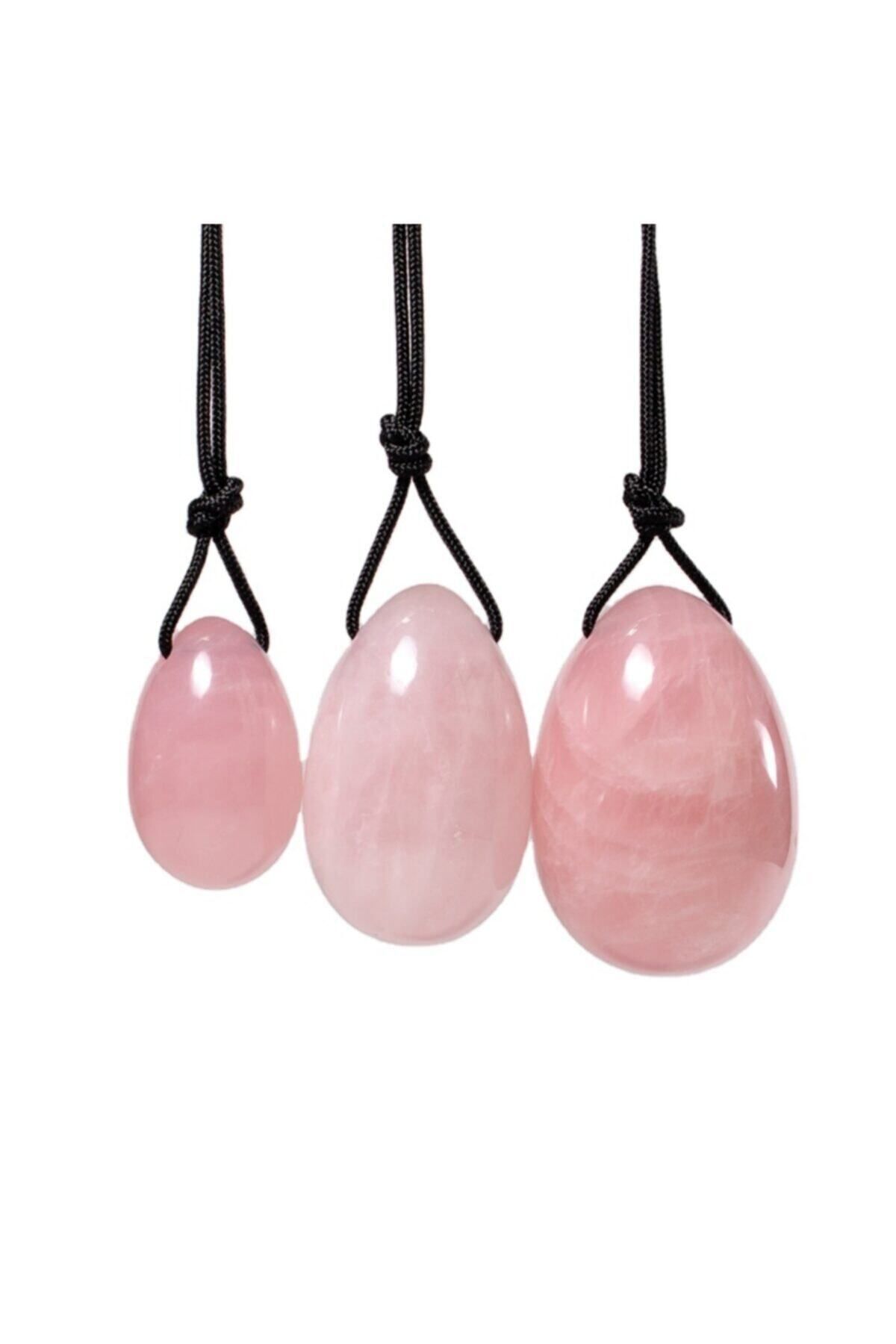 Pembe Kuvars Yoni Yumurtası Yoni Egg Kegel Eksersiz (KUTUSUZ)