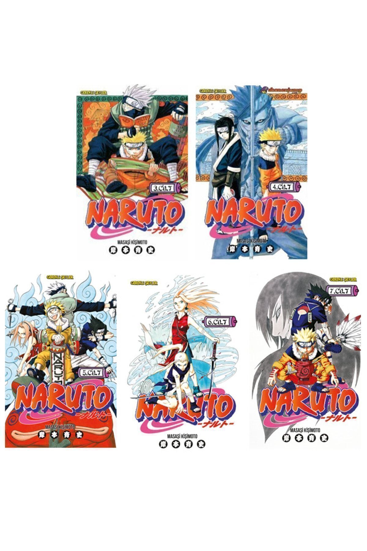 Gerekli Şeyler Yayıncılık Naruto 3-4-5-6-7. Ciltler Manga Seti