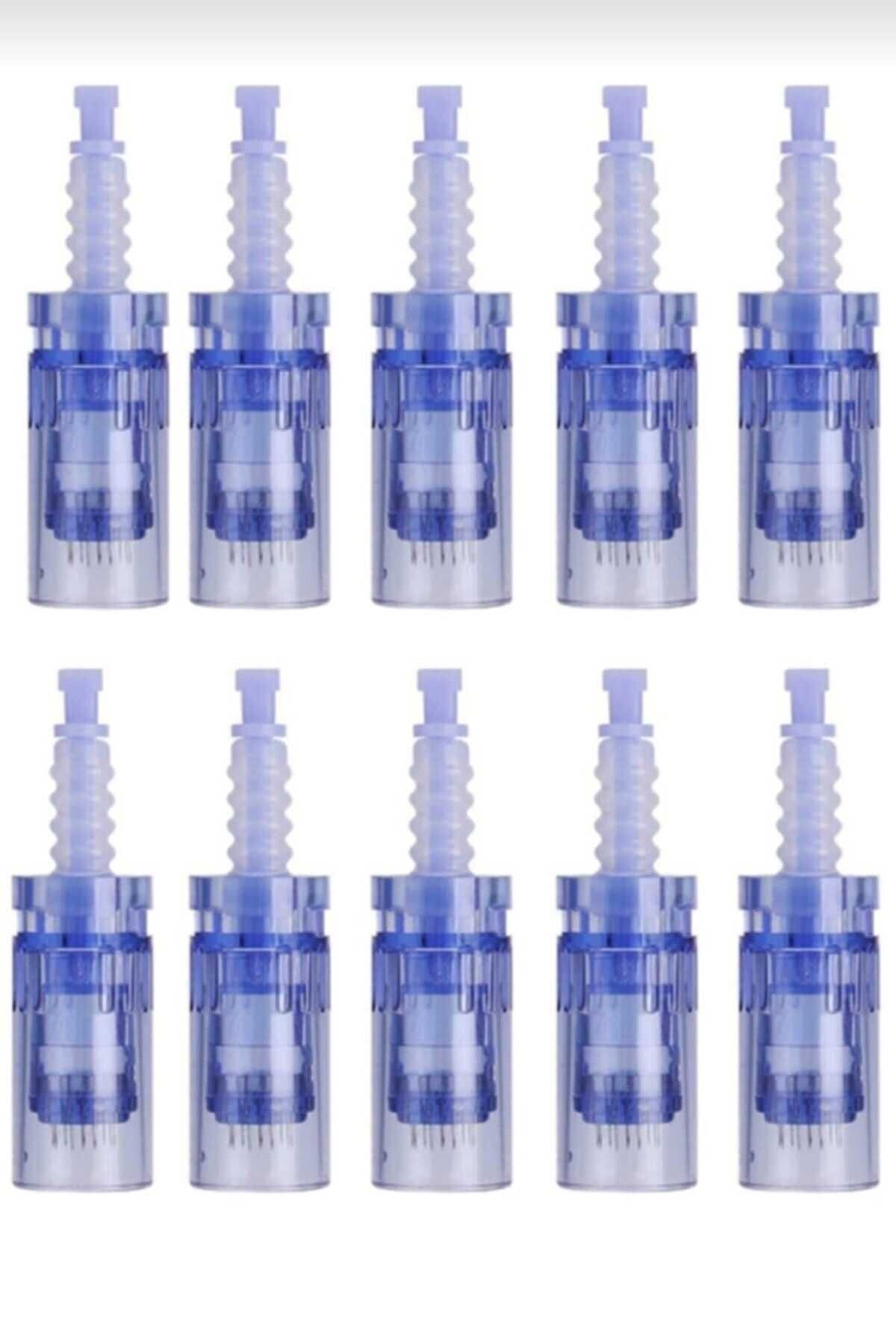 east medical Dr. Pen 10 Adet 12 Pin Iğne Dermapen A1-a6-e30-n2-m5-m7-mym Cihazlarına Uyumludur.