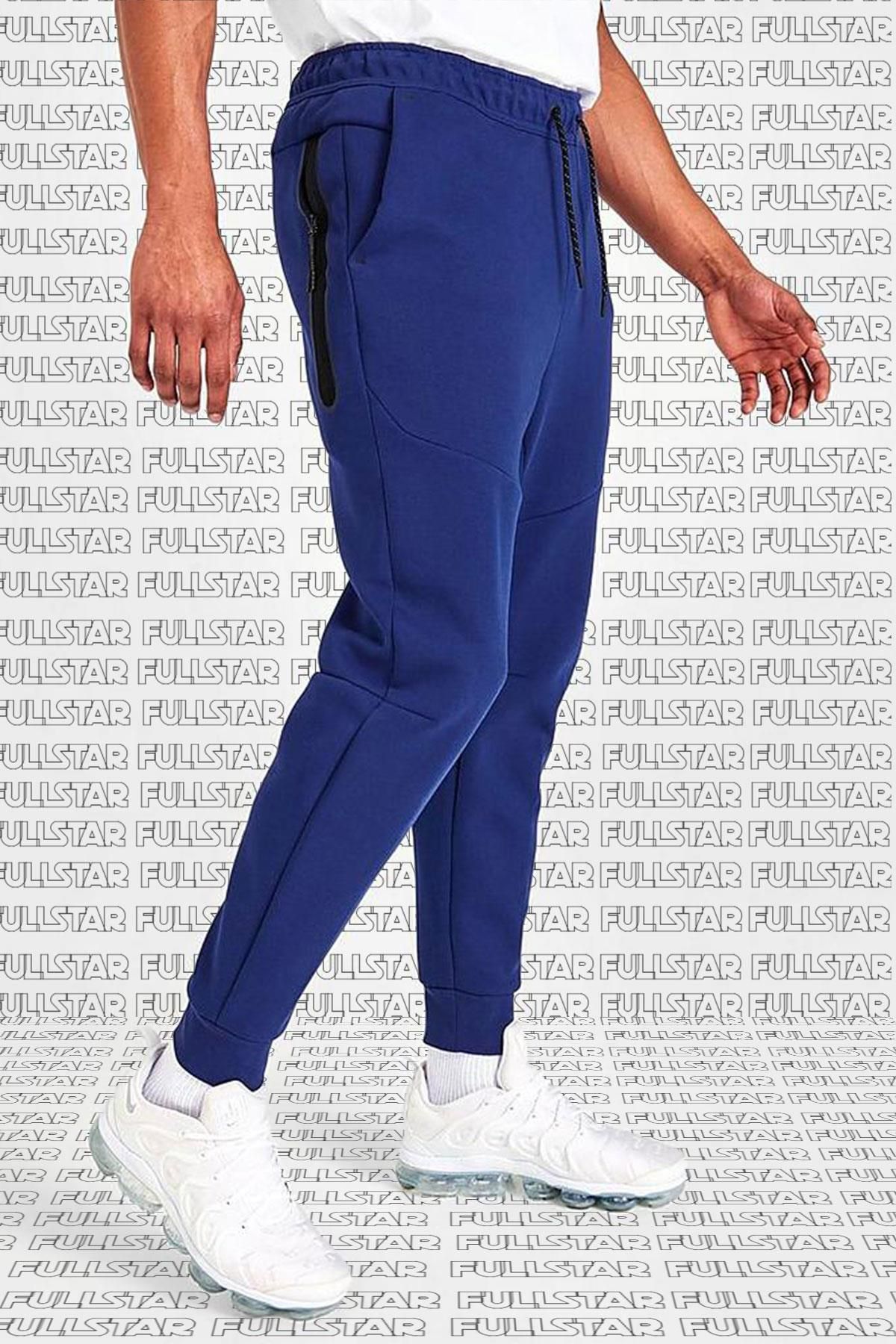 Nike Sportswear Tech Fleece Mens Jogger Deep Royal Blue Sweatpants Saks Blue Trendyol