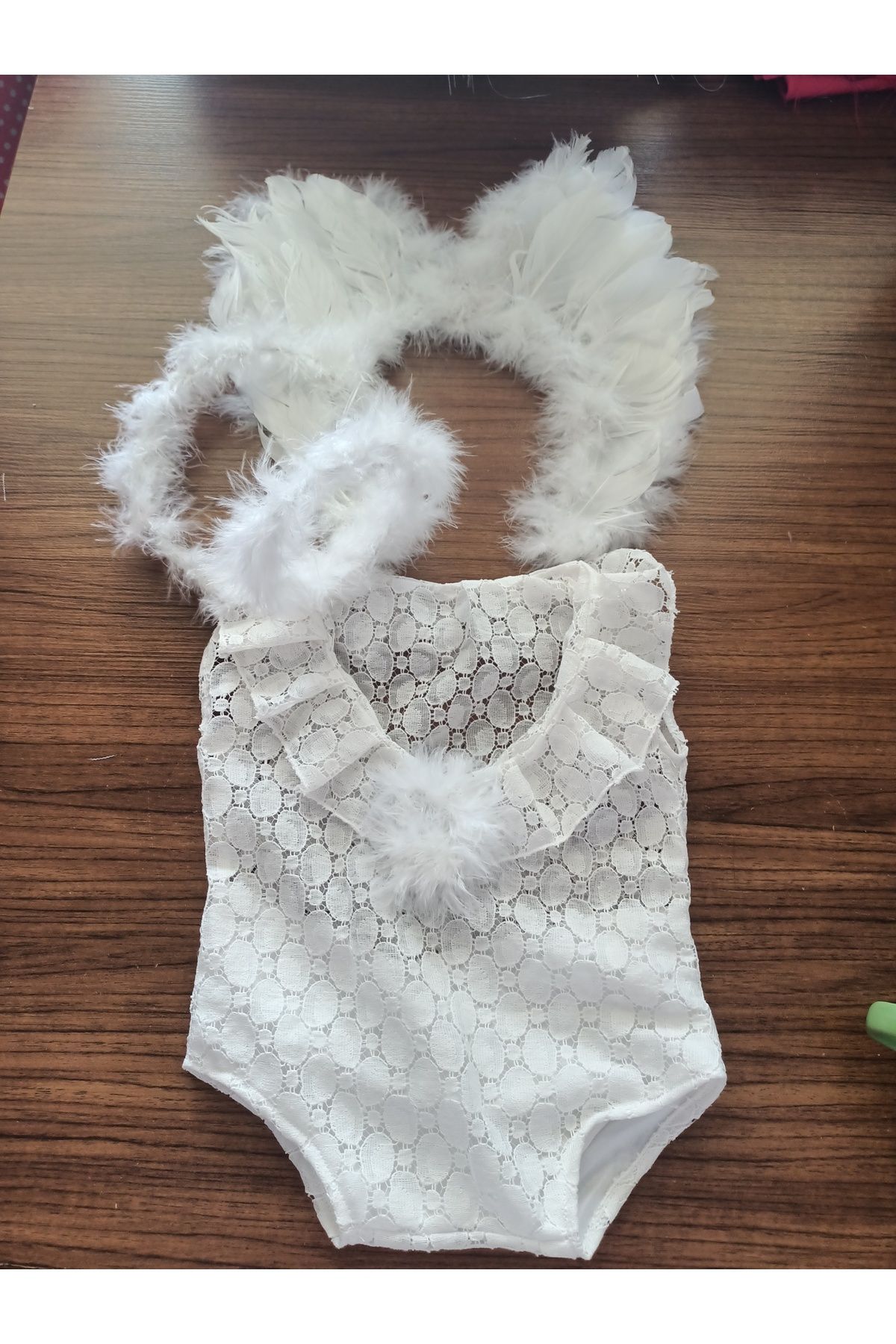 بادی نوزادی دخترانه سفید RAY TİCARET | ay 53 اورجینال - تصویر 4