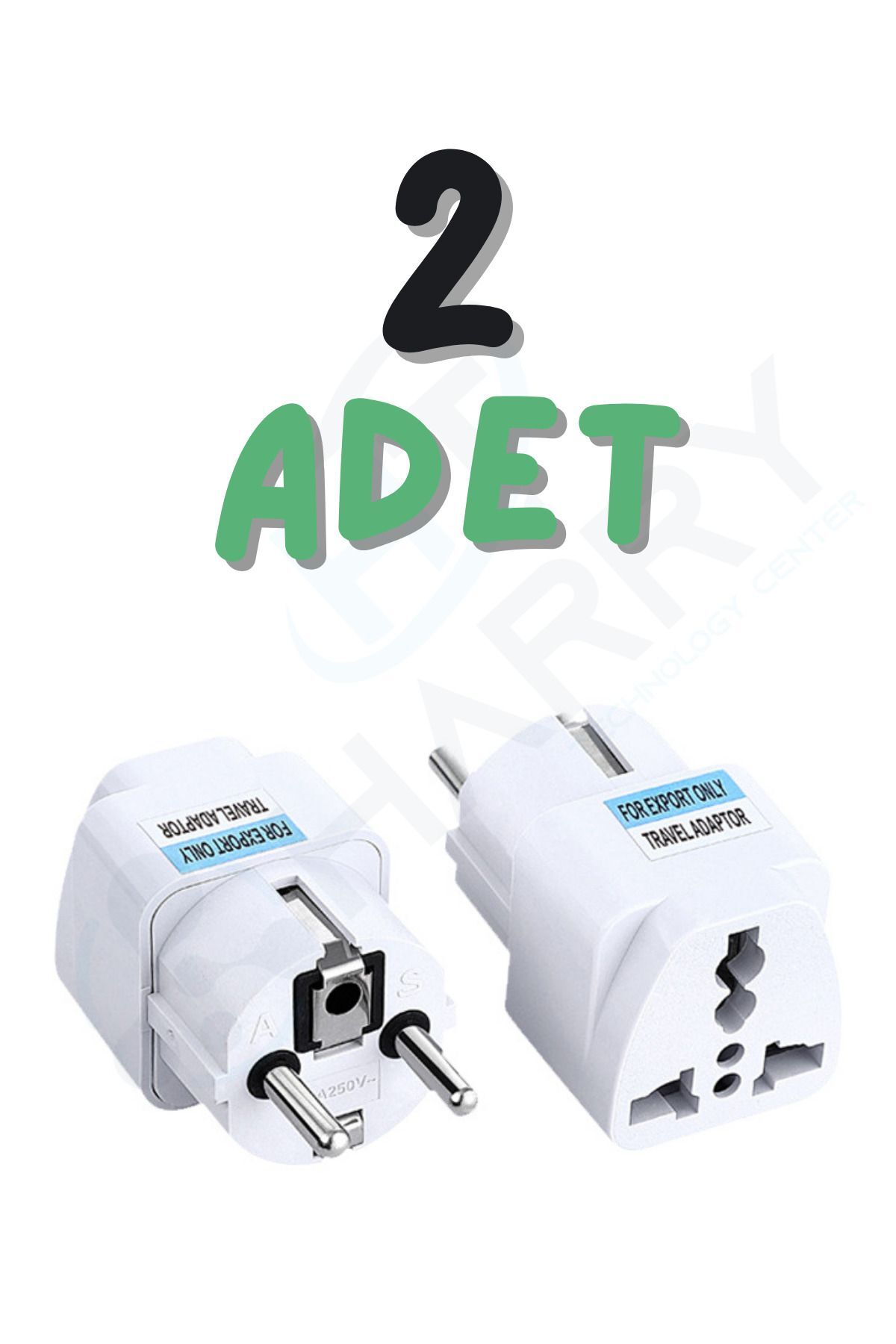 harry 2 Adet Çevirici Priz Amerikan Japonya Ingiliz Fiş Dönüştürücü Türk Tipe Fiş Çeviren Adaptör Başlık