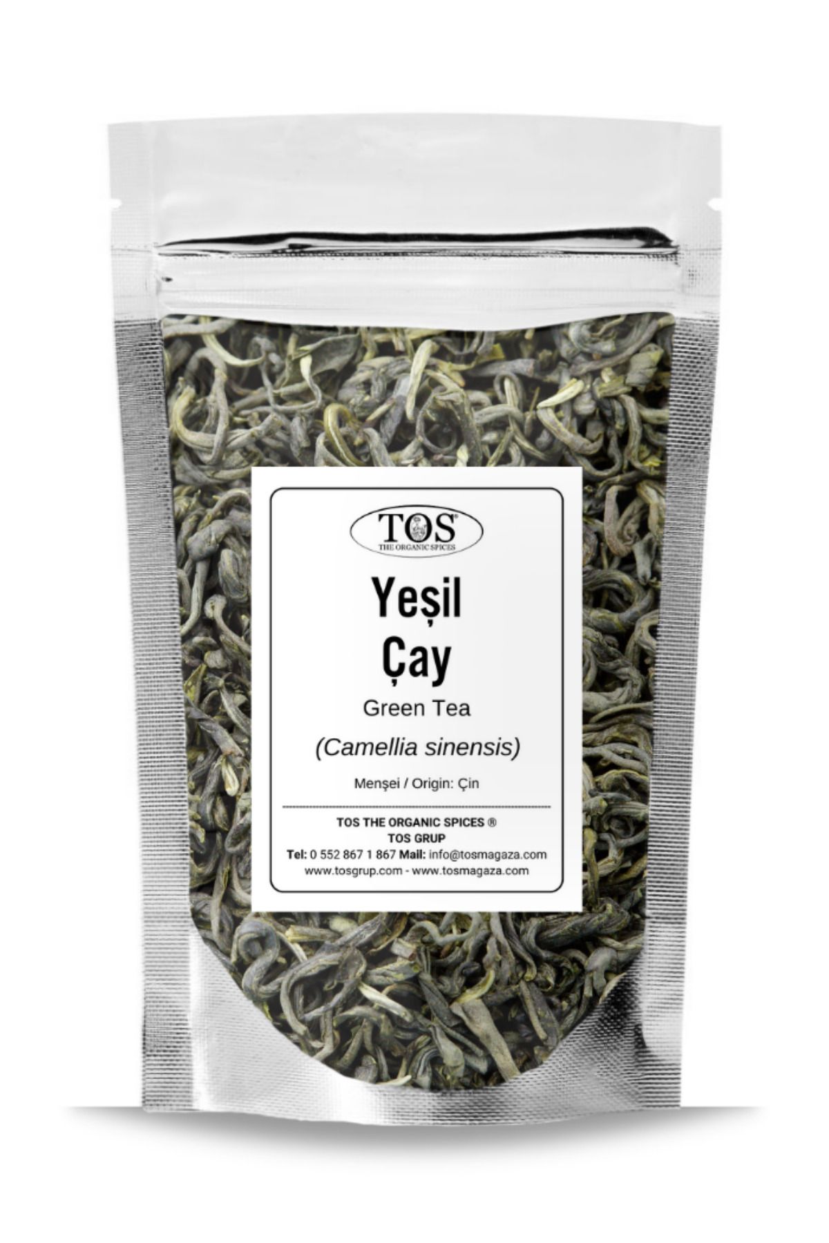 TOS The Organic Spices Yeşil Çay 250 gr (1. Kalite) Camellia sinensis / Green tea