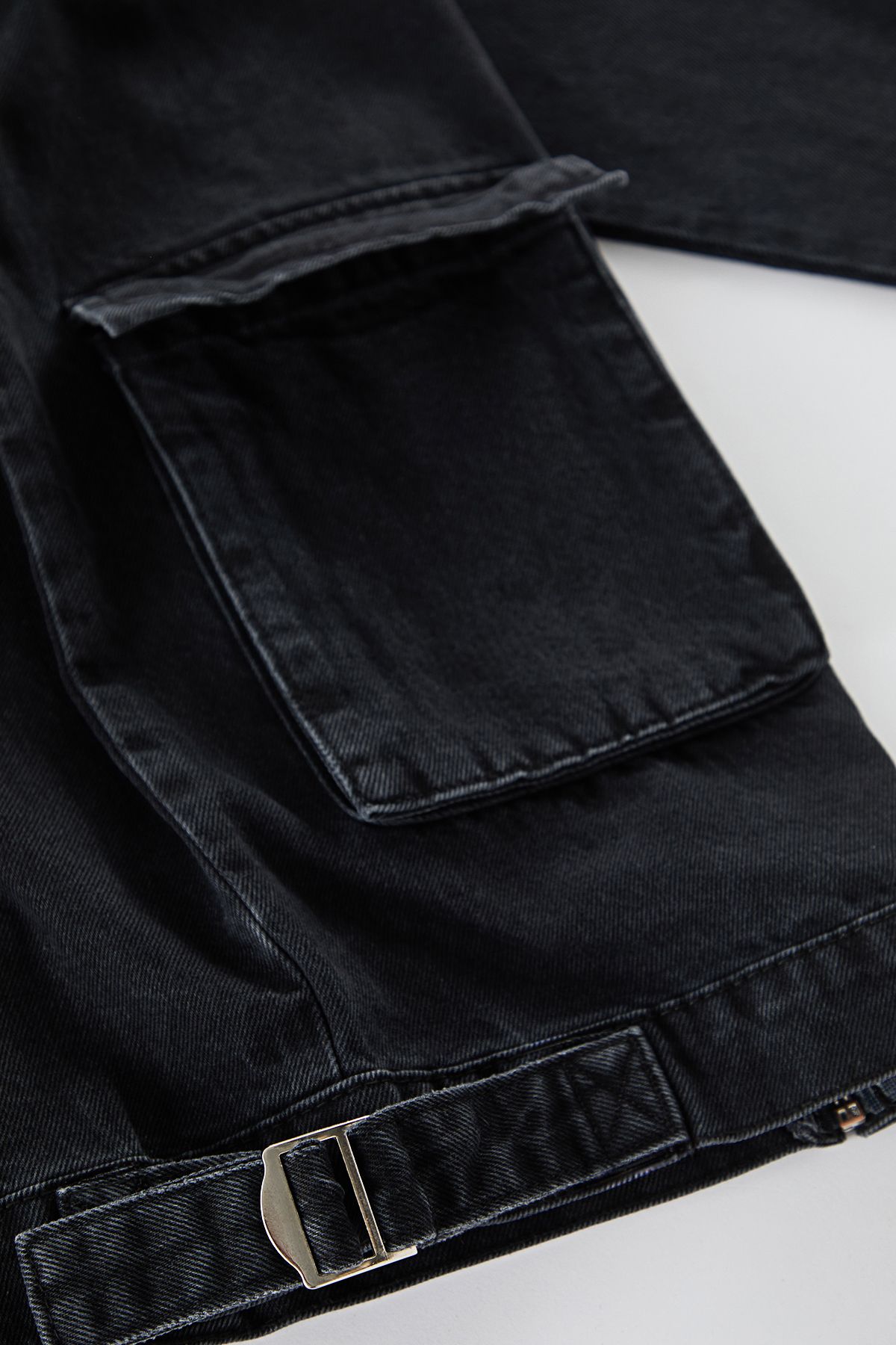 Trendyol Collection-Anthracite Color - 100% Cotton Regular Fit Denim Jeans Jacket Tmnaw25Ce00003 - Limited Edition 8
