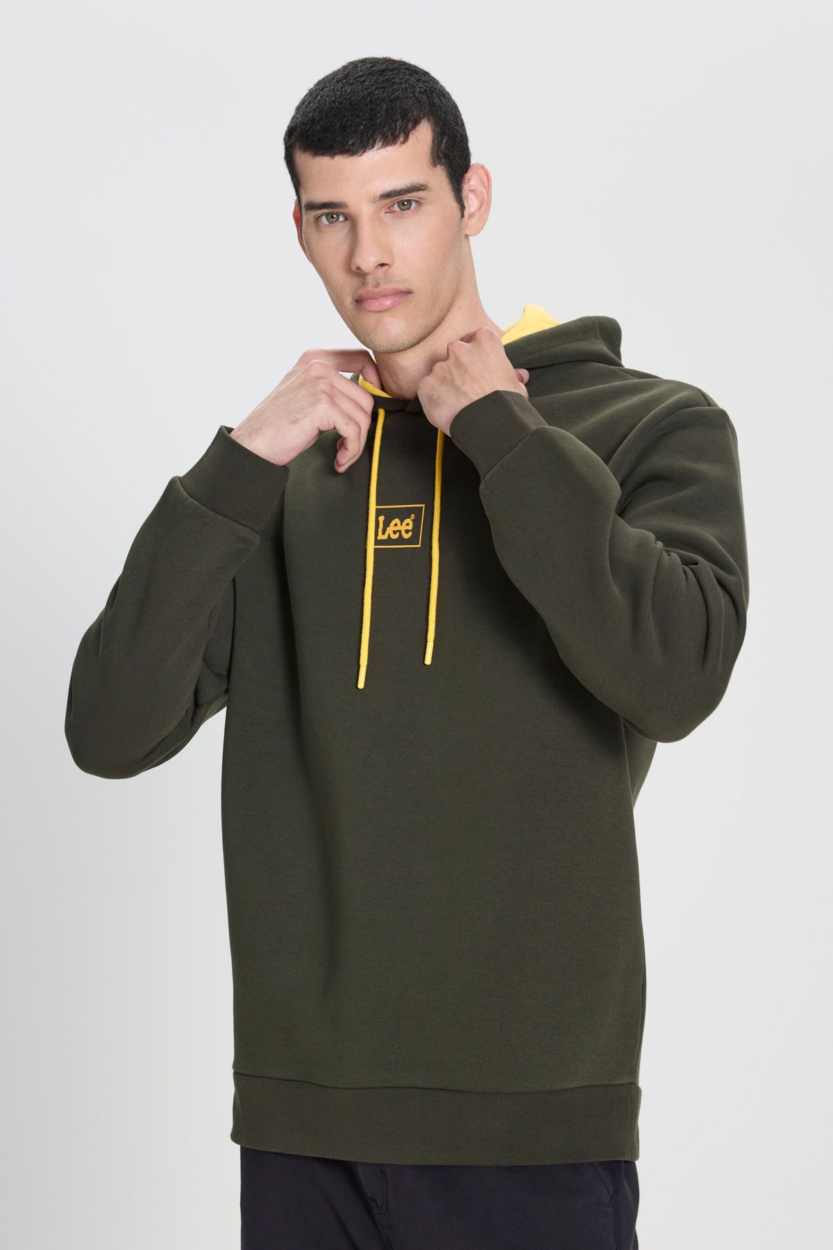 Lee Regular Fit Normal Kesim Kapüşonlu Sweatshirt