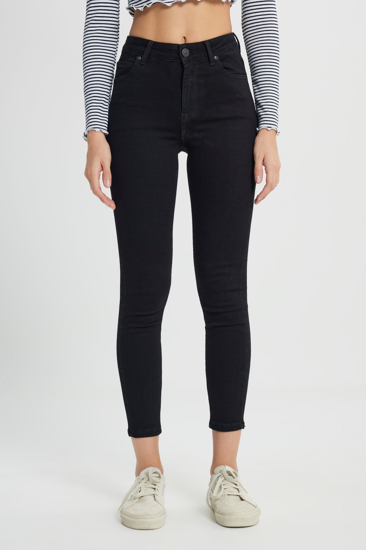 Lee-High Waist Skinny Fit Jeans - Slim Fit Trousers 4