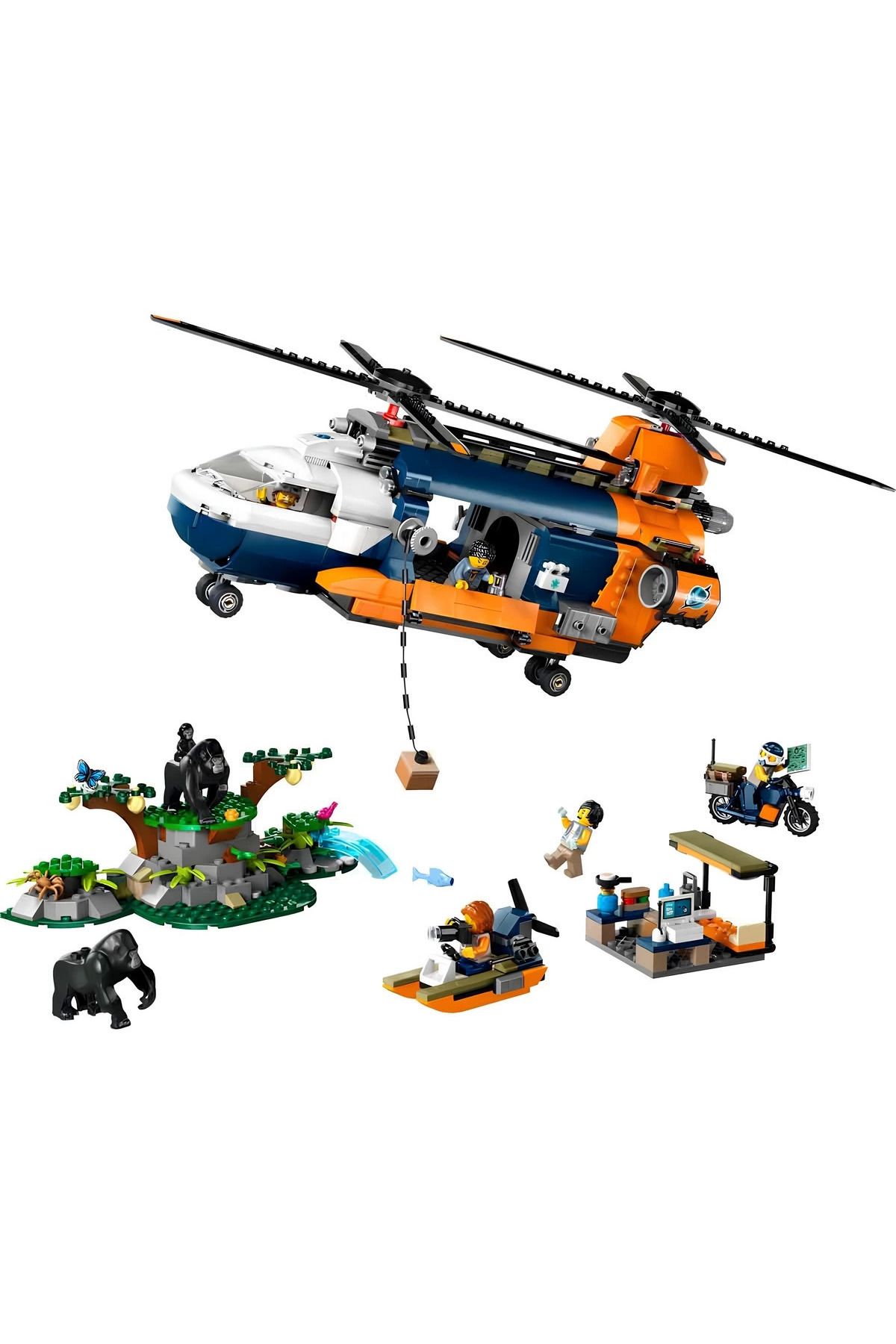 هلیکوپتر کاوشگر جنگل - اسباب‌بازی ساختنی کمپینگ ۶۰۴۳۷