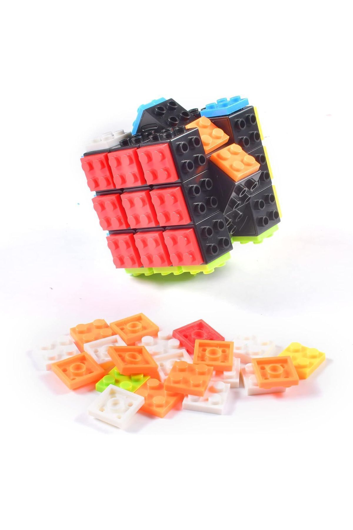 TOYFEST-3X3 Colorful Jigsaw Puzzle - Intelligence and Mind Cube with Plug-In Removable Structure 6