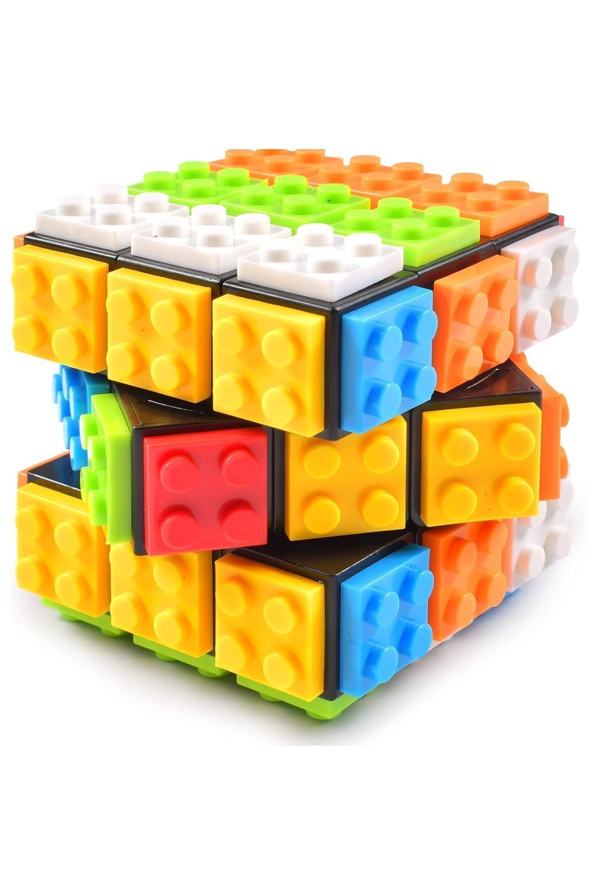 TOYFEST-3X3 Colorful Jigsaw Puzzle - Intelligence and Mind Cube with Plug-In Removable Structure 8