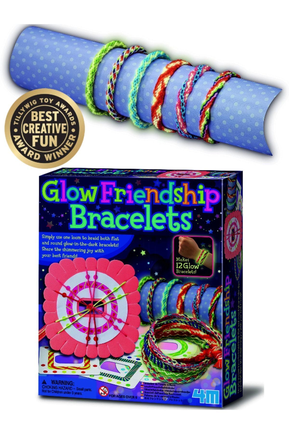 TOYFEST Glow Friendship Bracelets - El işi Karanlıkta Parlayan Arkadaşlık Bileklik Yapma Seti