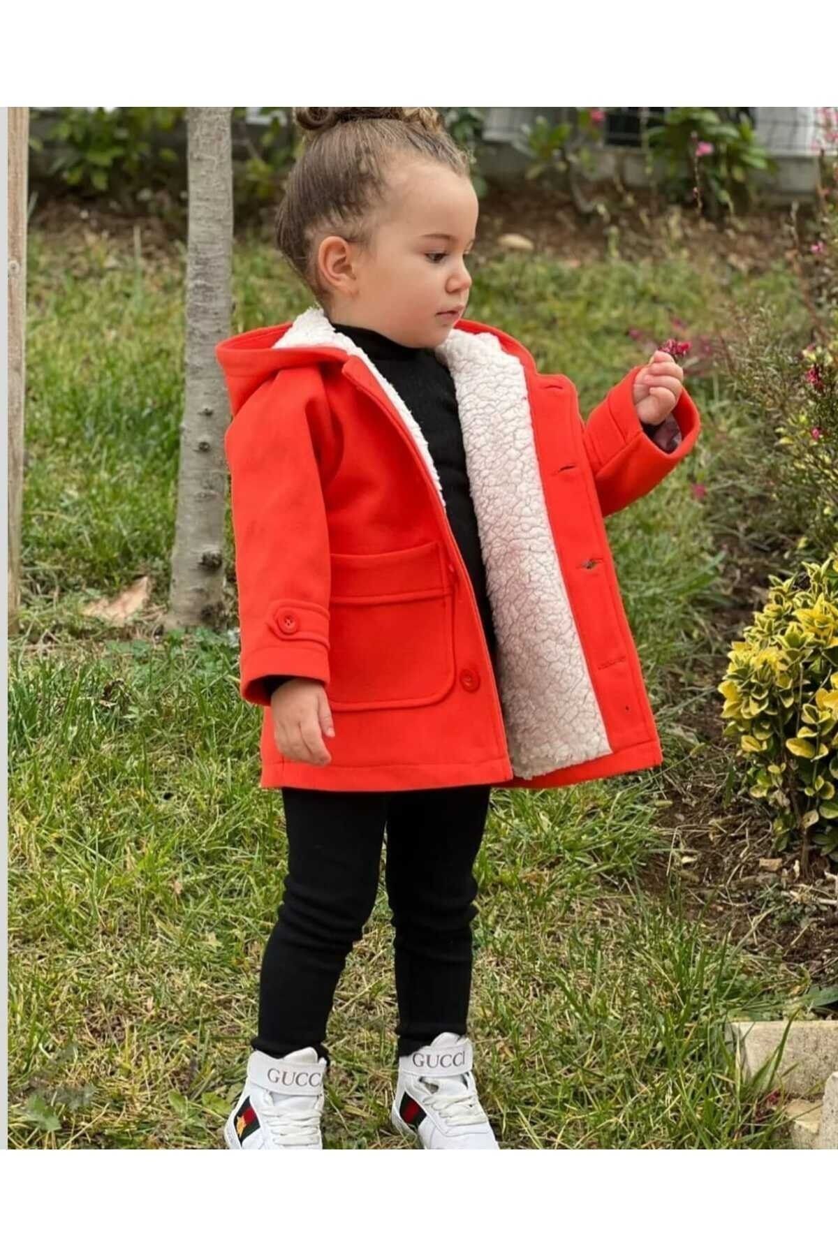 Süslüm Kids Polarlı Portakall Kaban fotoğrafı 2 (önizleme)