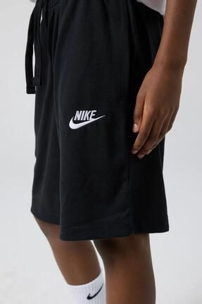 Nike Sportswear Jersey Kids Shorts Unisex Cocuk Ince Pamuklu ort Siyah Fiyat Yorumlar Trendyol