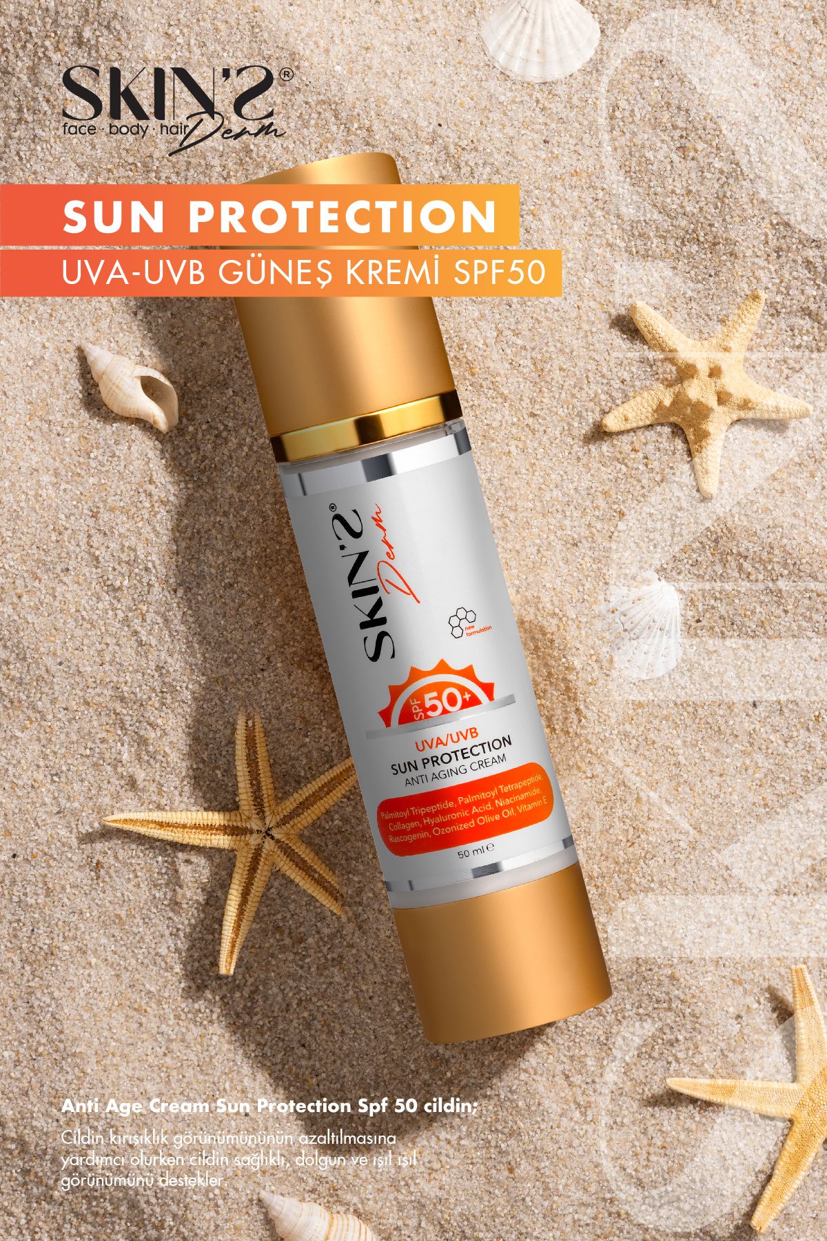 ضد آفتاب صورت   SKİN'SDERM | SDSPF50 اورجینال - تصویر 3