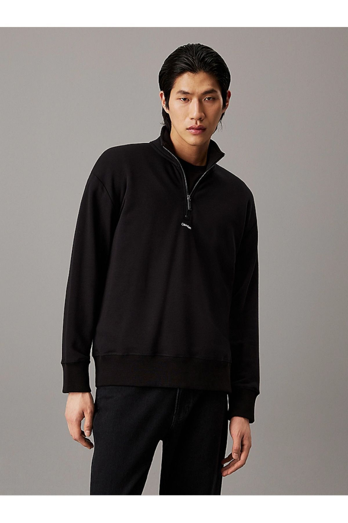 Sweatshirt zip neck sales