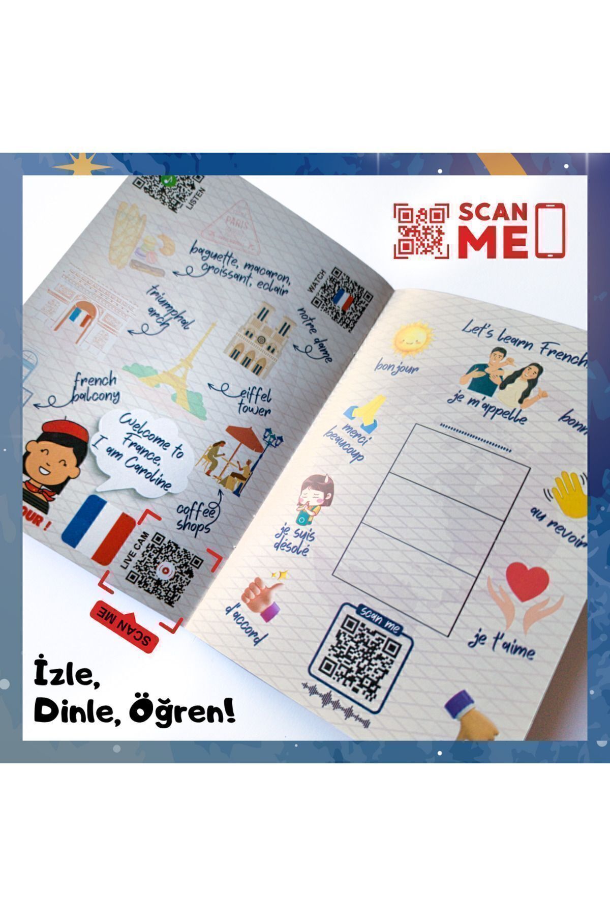 HomedU Pasaport Çocuk Aktivite Kitabı-18 Ülke Gezisi,video Ve Şarkılarla Öğrenme(İNTERAKTİF KAREKODLUKİTAP) fotoğrafı 4 (önizleme)