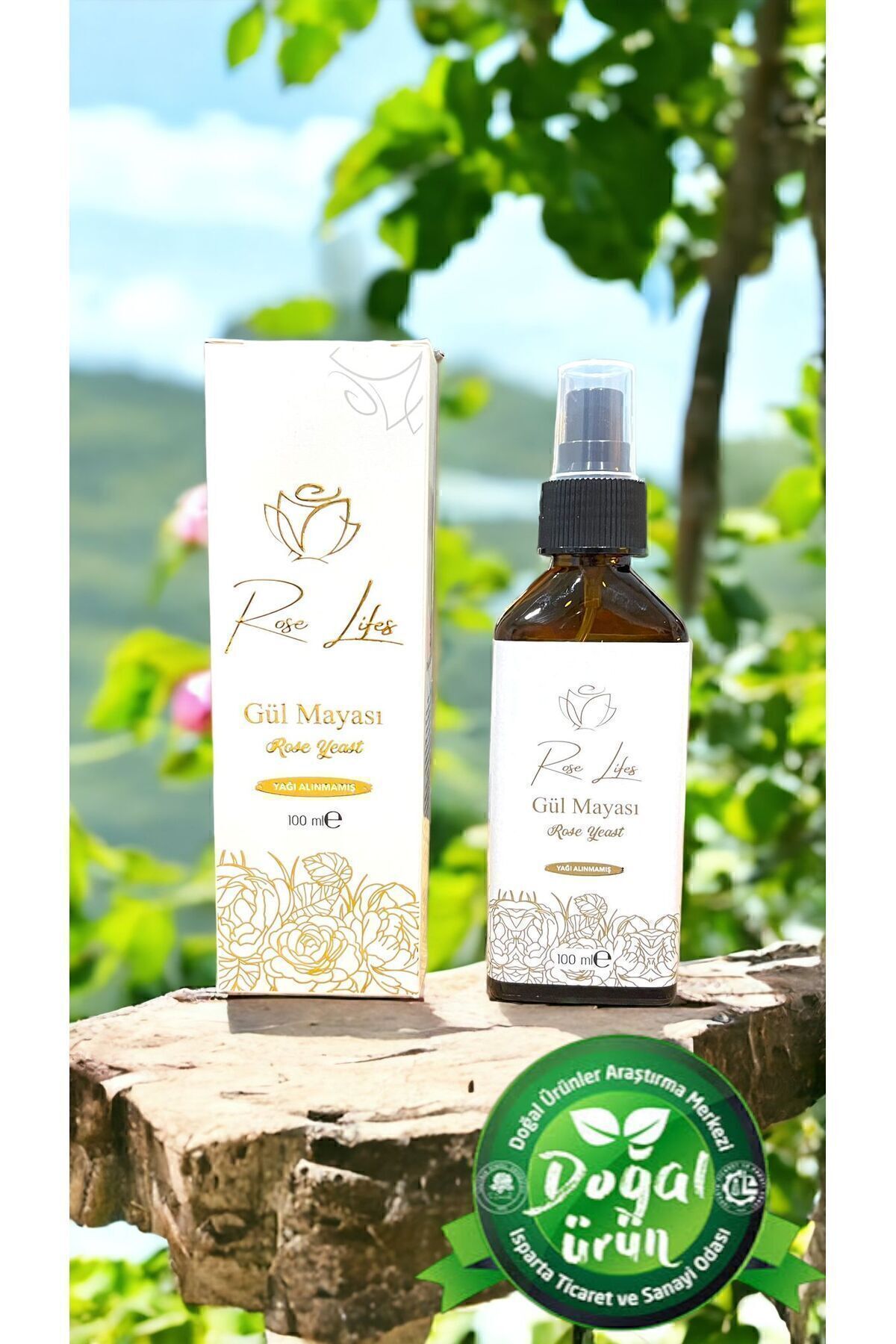 tonique naturel à la levure de rose 100 ml resserrement des pores et purification produit de la nouvelle saison