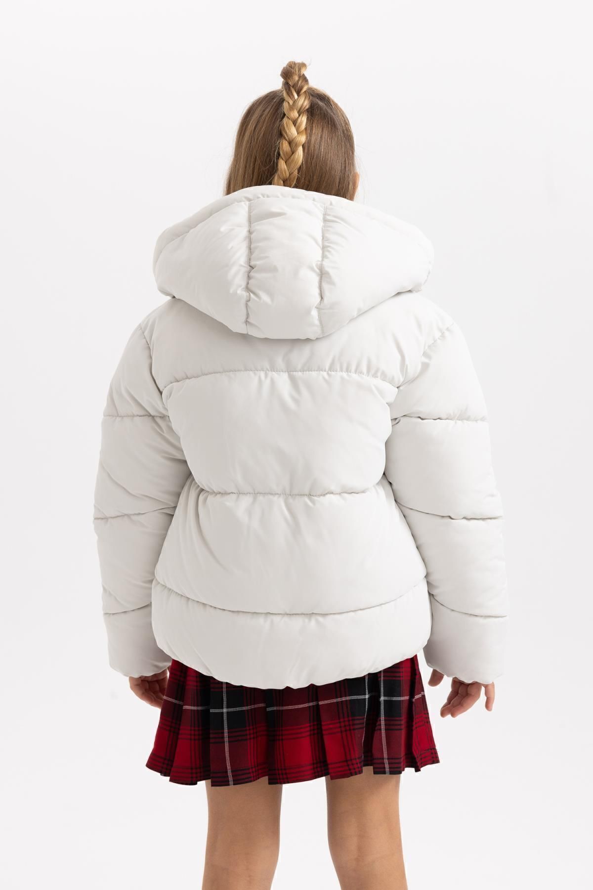 Kız Çocuk Su Itici Kapüşonlu Mont B2267a824sp