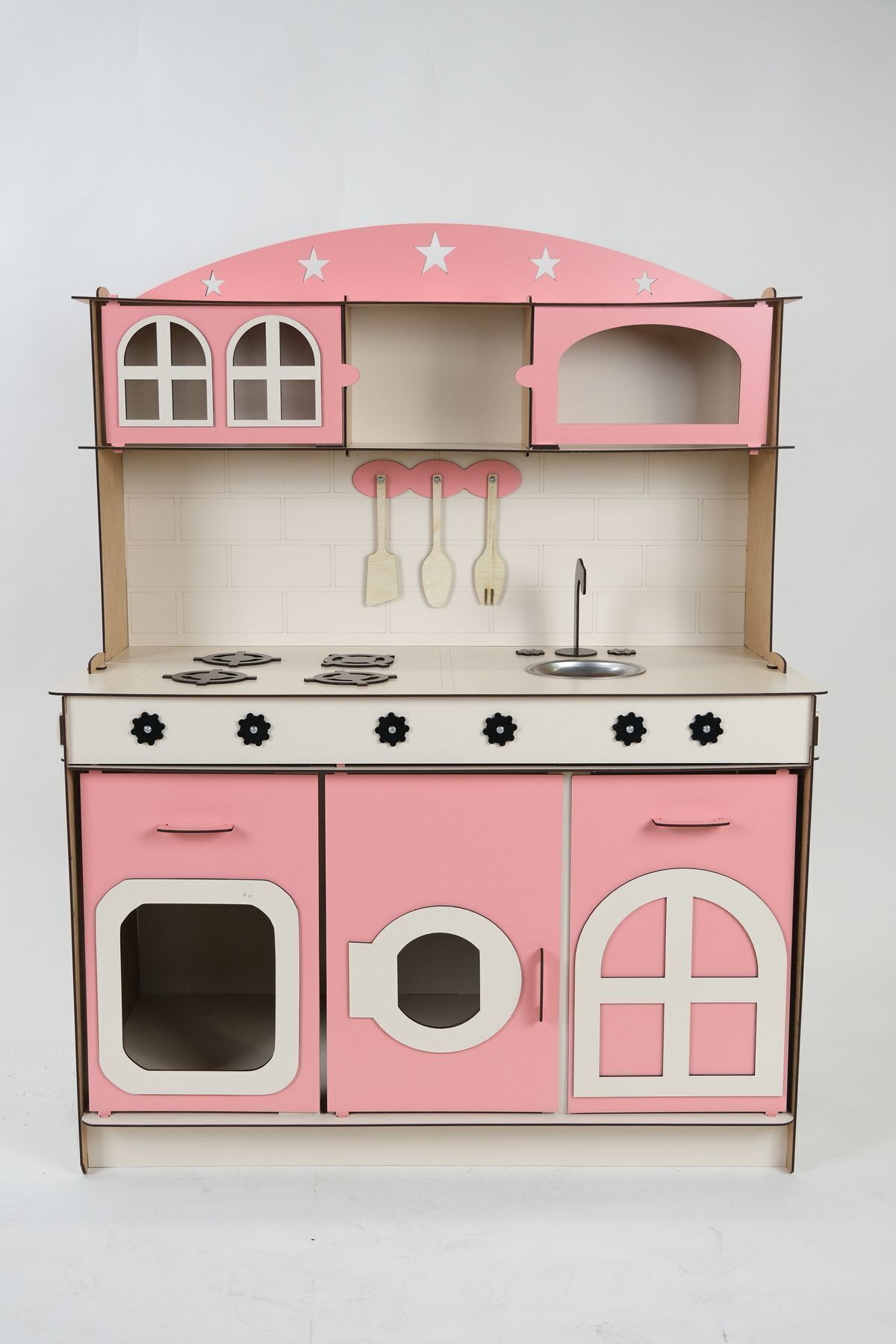 Elc pink wooden kitchen clearance