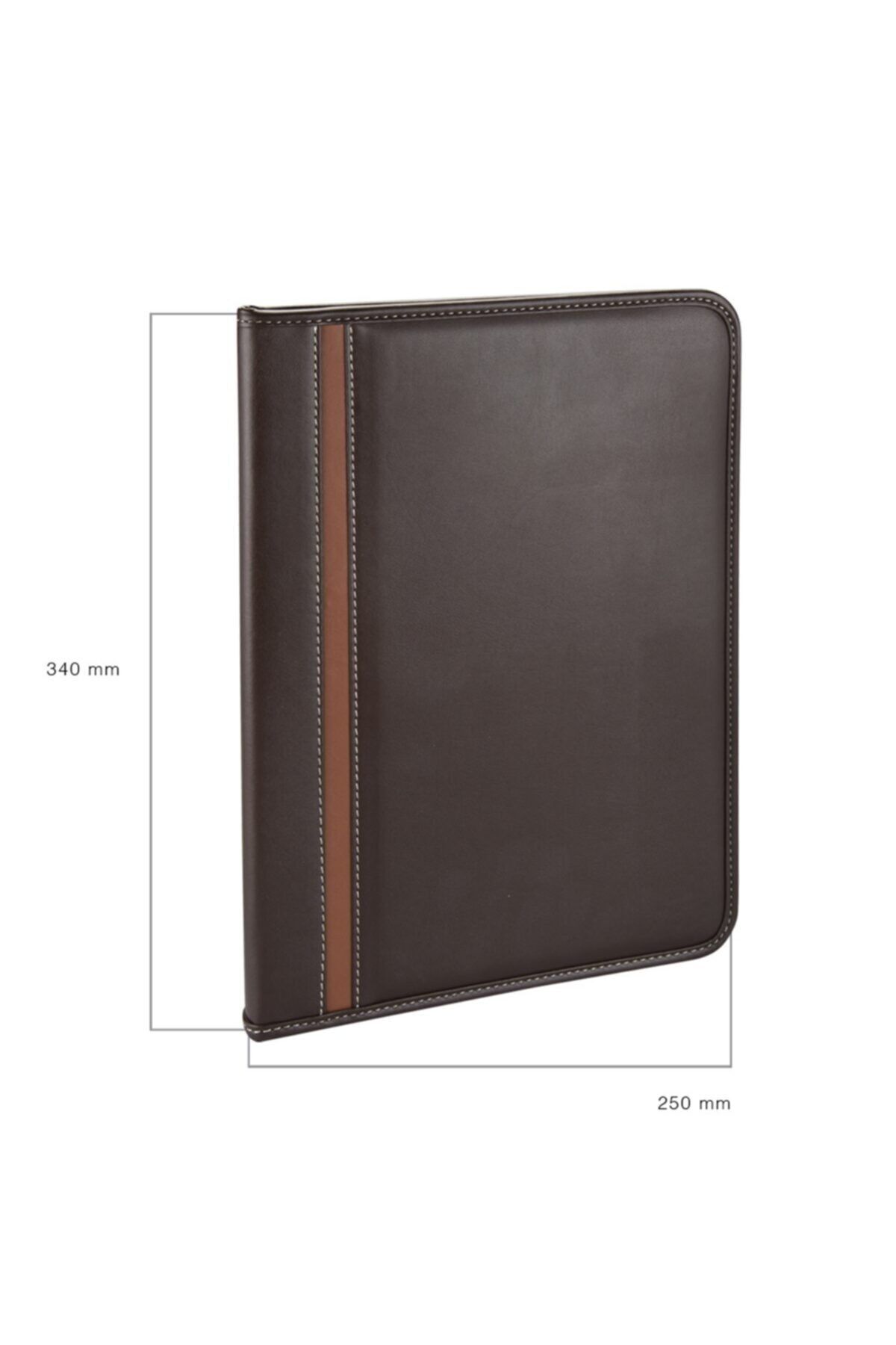 2K-A4 Artificial Leather Phone Zippered Secretary Block Tray with Calculator (100 SHEETS) 3