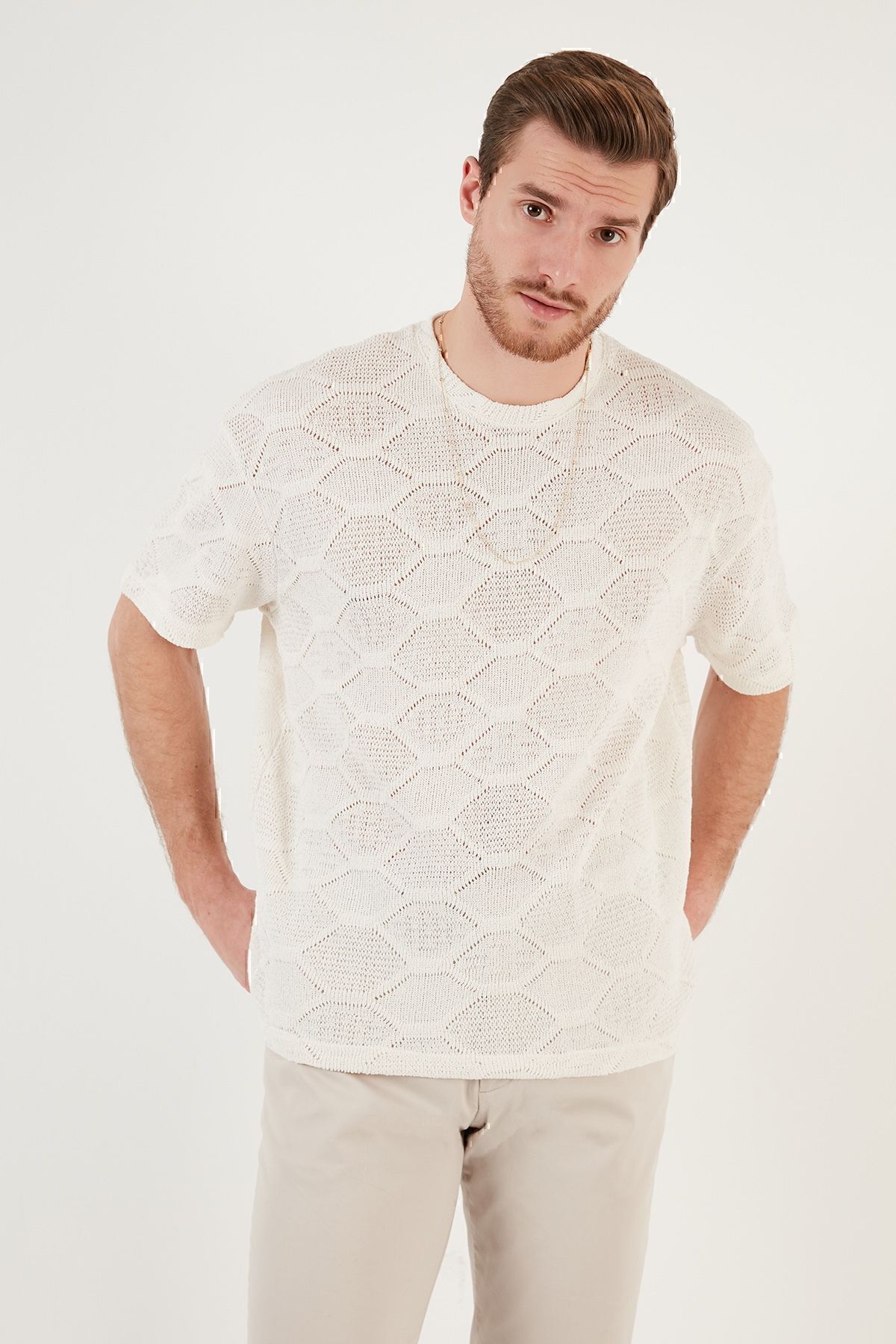 تیشرت مردانه اکرو بوراتی | CF24S218032 اورجینال - تصویر 4