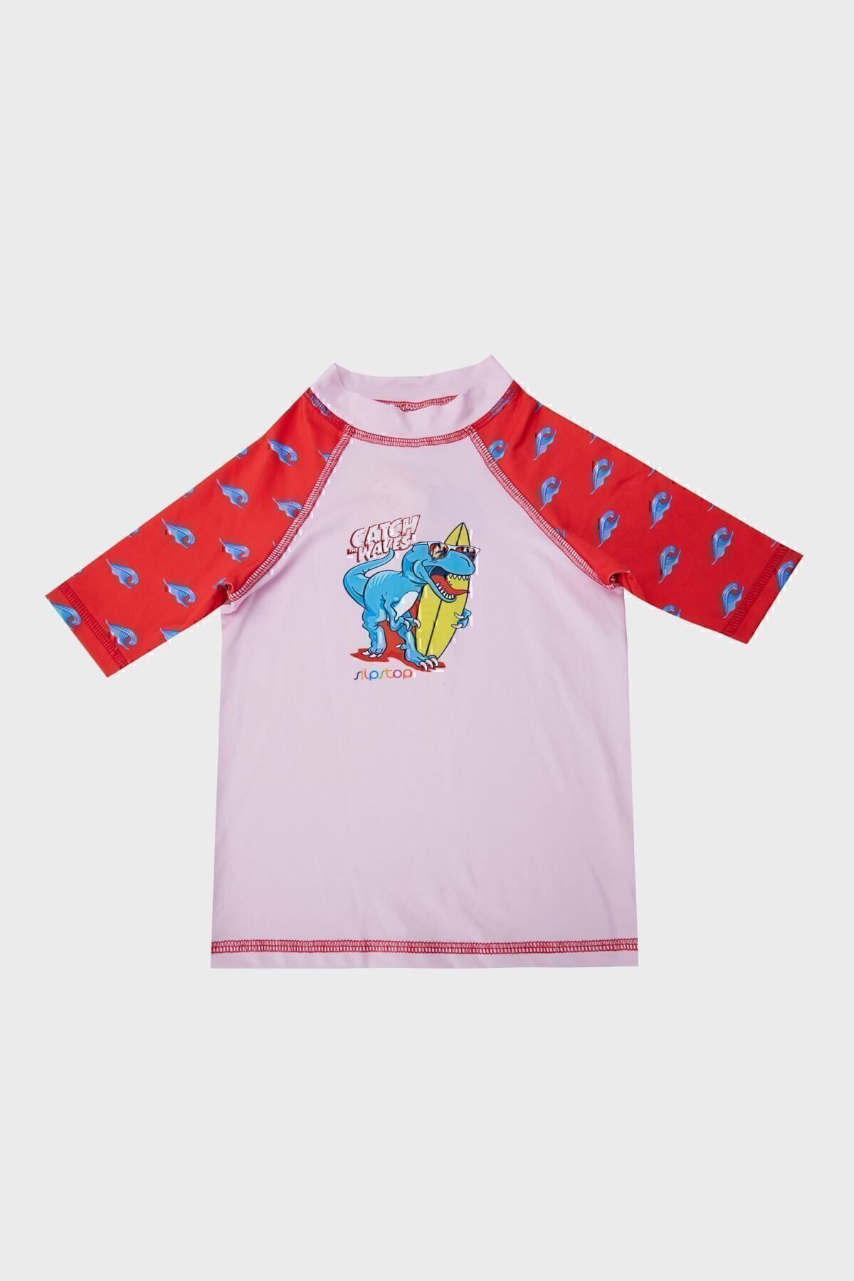 Beach Boys Desenli Uv Korumalı Sıfır Yaka Mayo Erkek Çocuk T Shirt St22120046