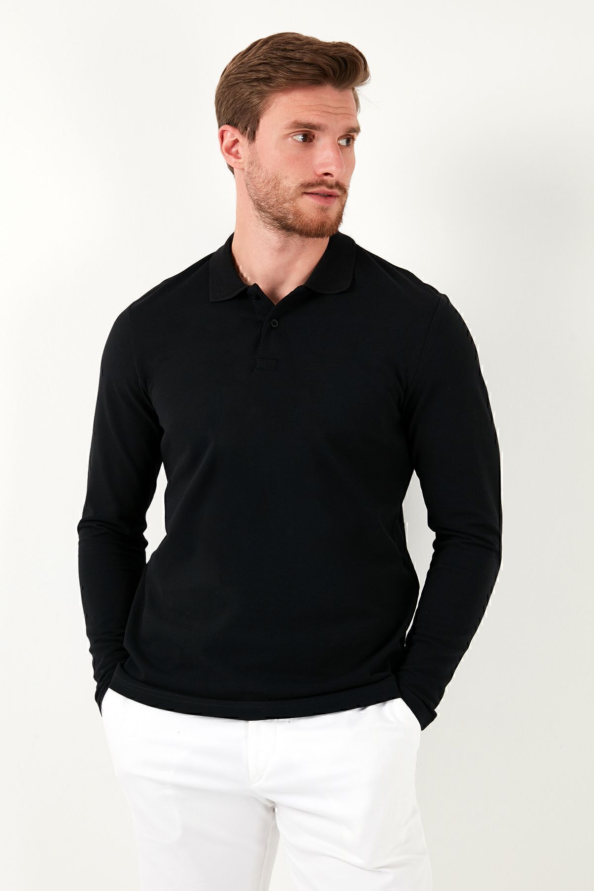 Buratti-Men's Polo Neck Slim Fit Sweat - 100% Cotton SWEAT5905707 2