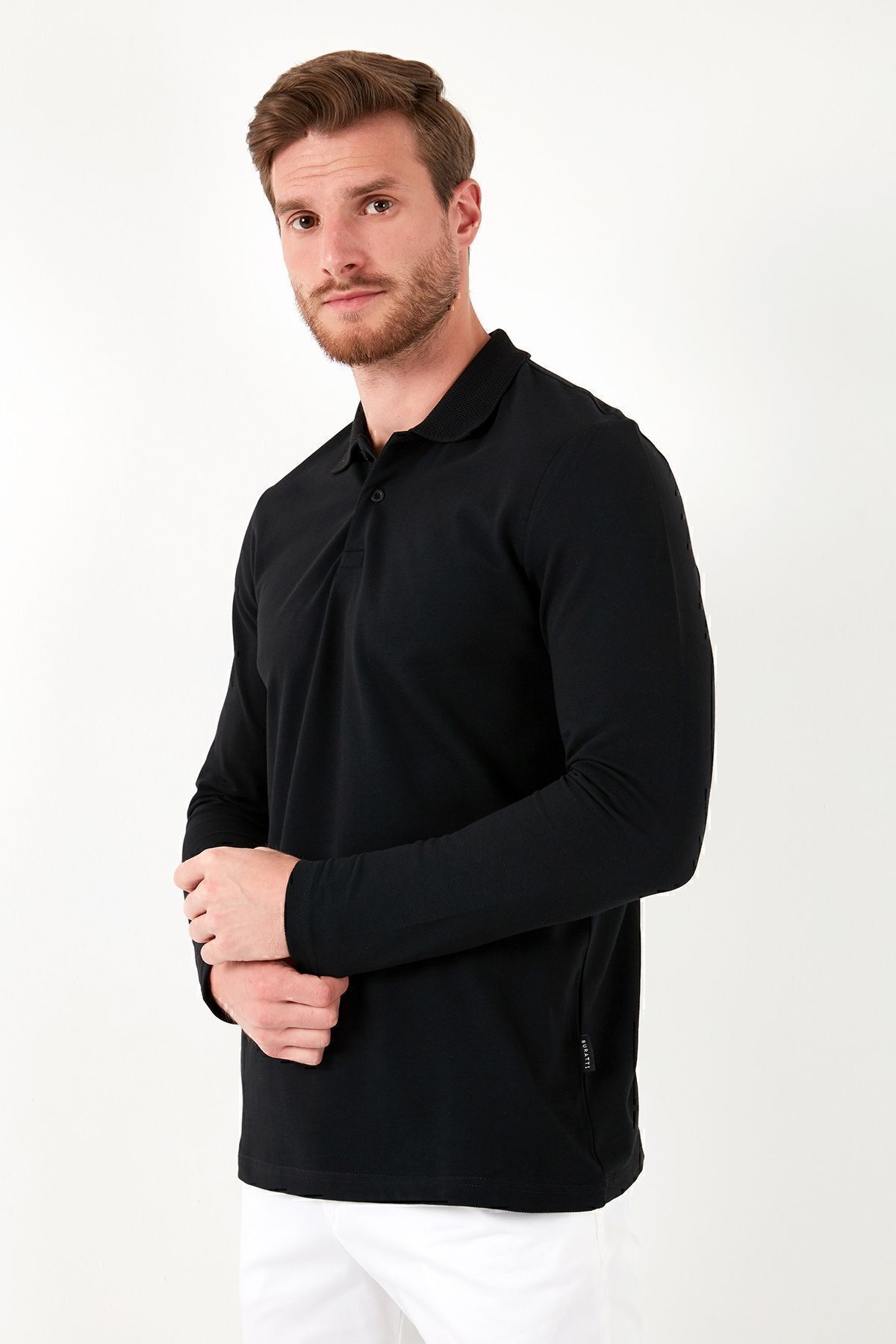 Buratti-Men's Polo Neck Slim Fit Sweat - 100% Cotton SWEAT5905707 3
