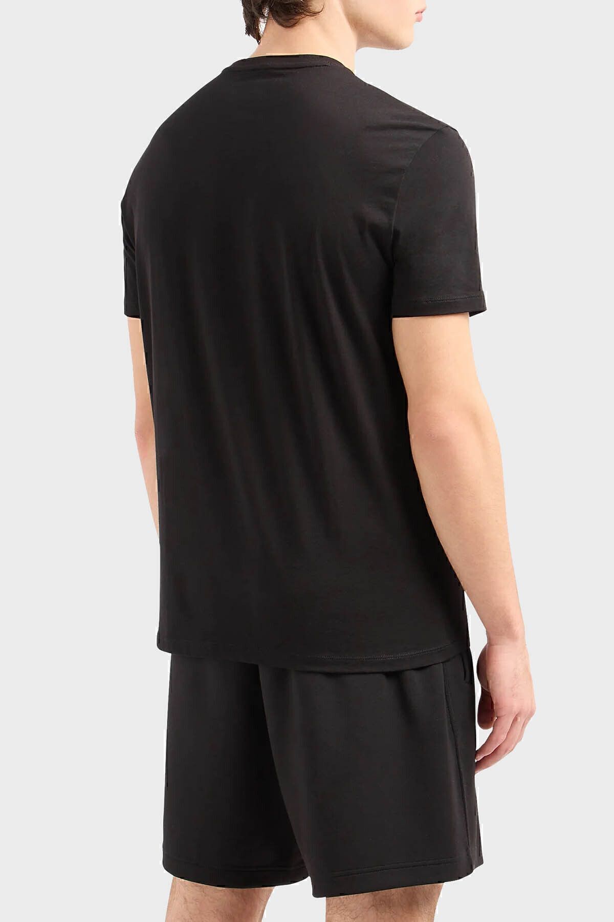 تی شرت مشکی مردانه پیراهن مناسب پنبه ای 3DZTJB ZJBYZ 1200 Armani Exchange