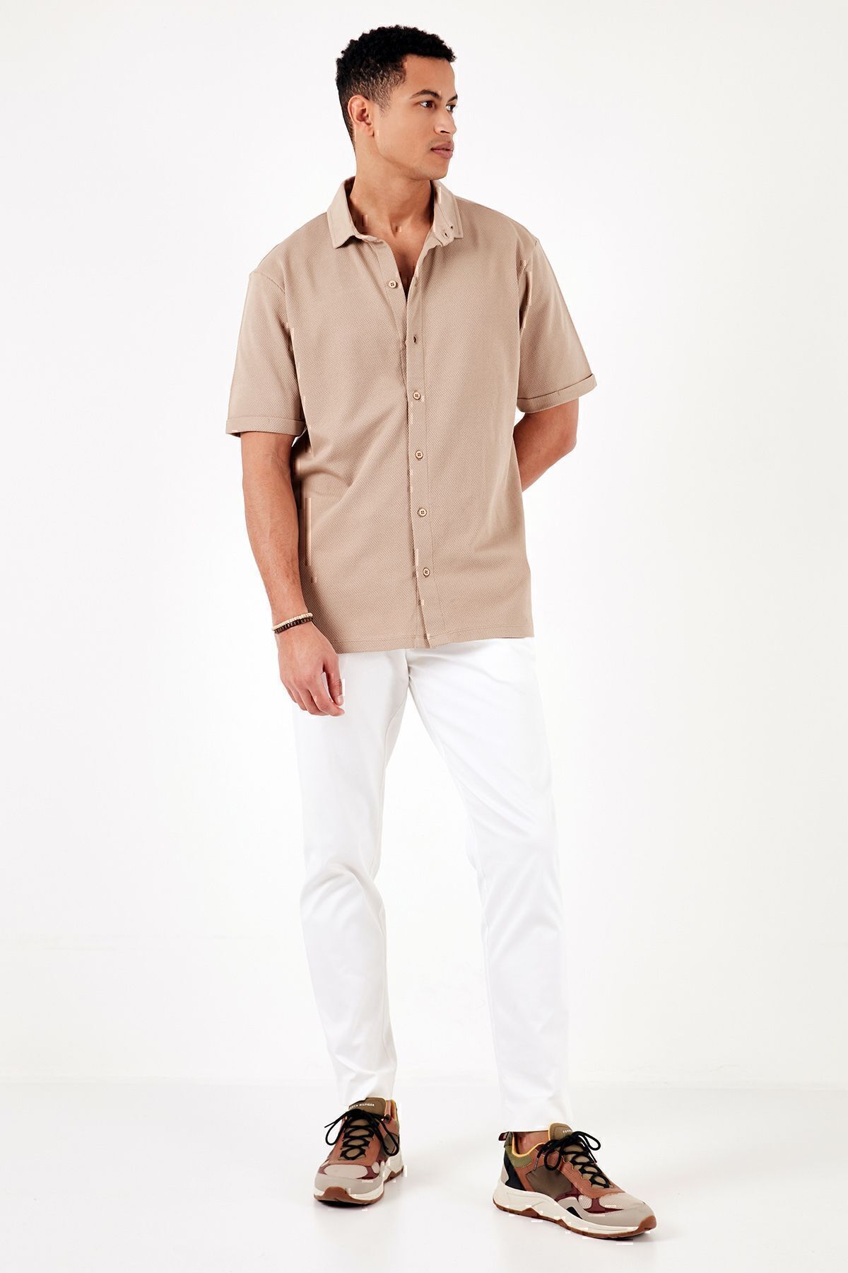 Buratti-Cotton Regular Fit Short Sleeve Shirt Men's SHIRT5902724 3