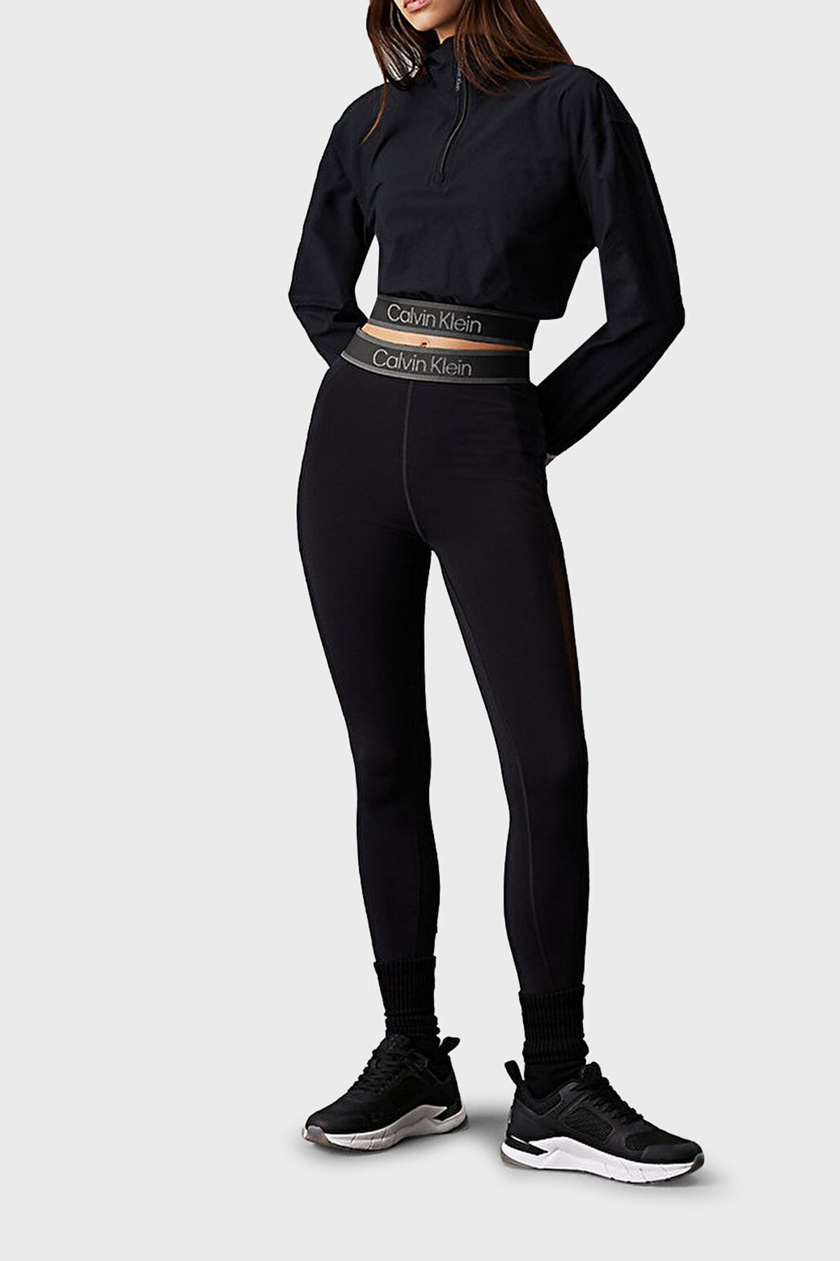 Calvin Klein-Regular Fit Crop Sweat - 00Gwf4J403Bae Sweat Bae 3