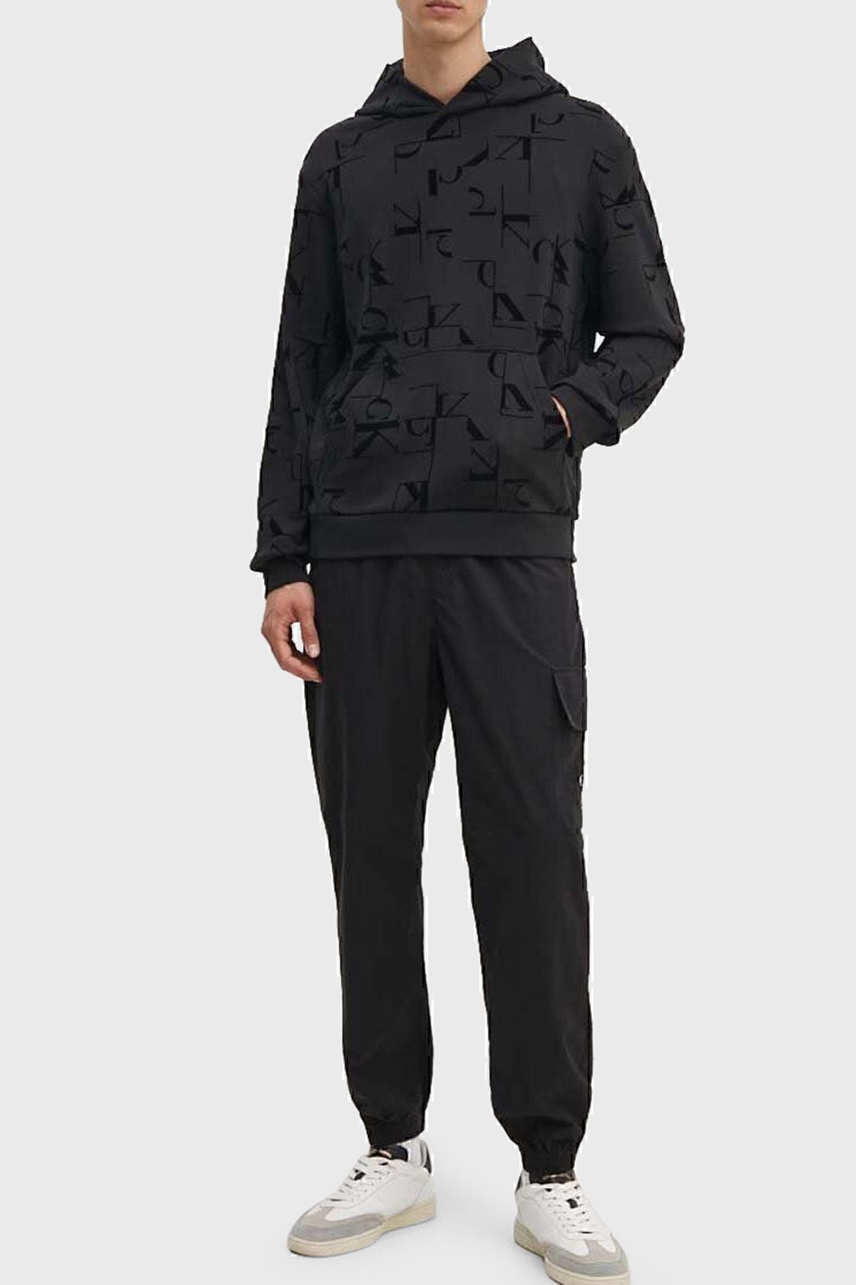 سویشرت مشکی مردانه عرق J30J3256420GK J30J325642 0GK Calvin Klein